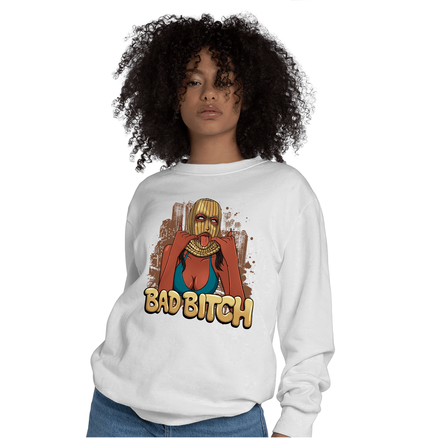 Cacao Wow 4s Sweatshirt Match Gangster Bad Bitch - NastyJamz