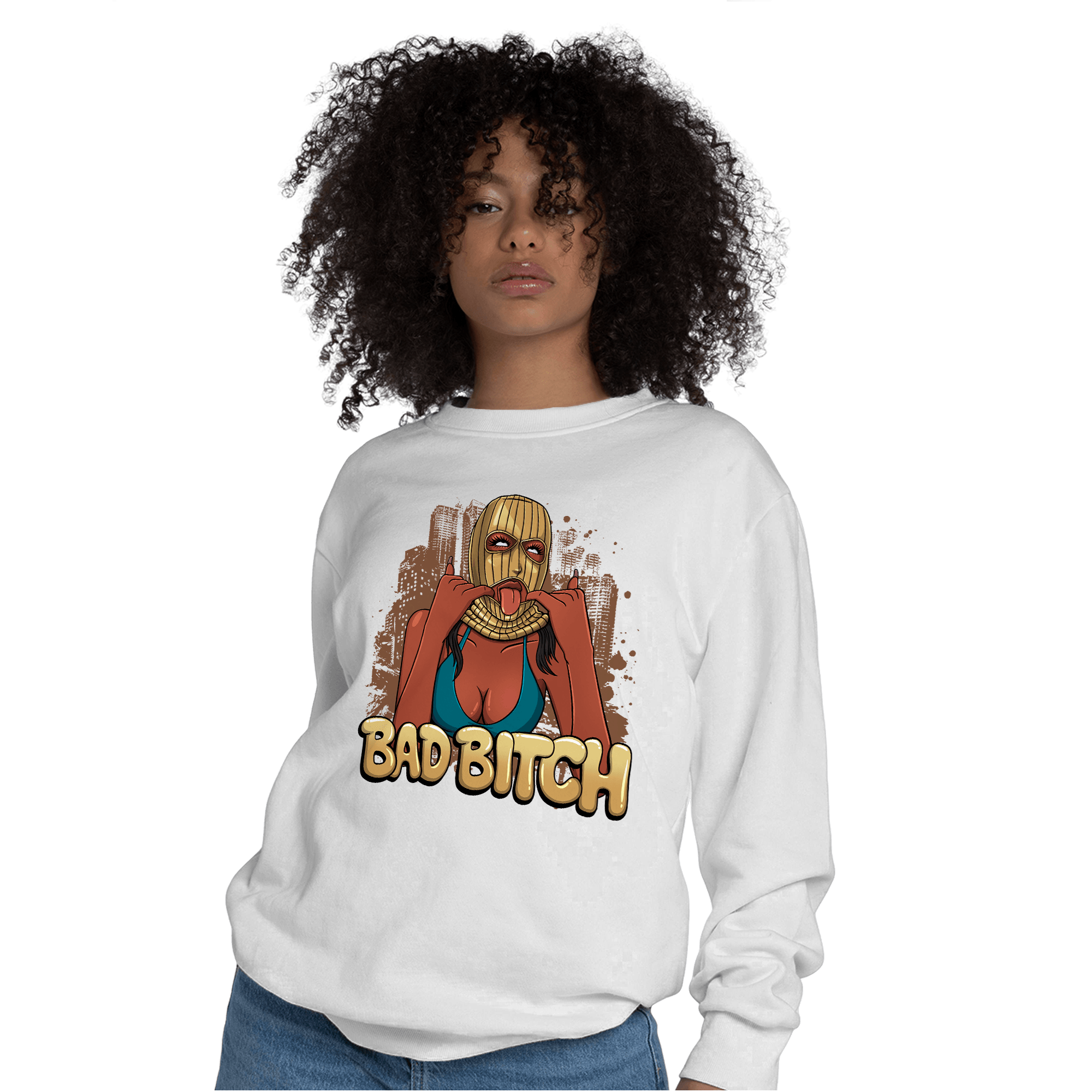 Cacao Wow 4s Sweatshirt Match Gangster Bad Bitch - NastyJamz