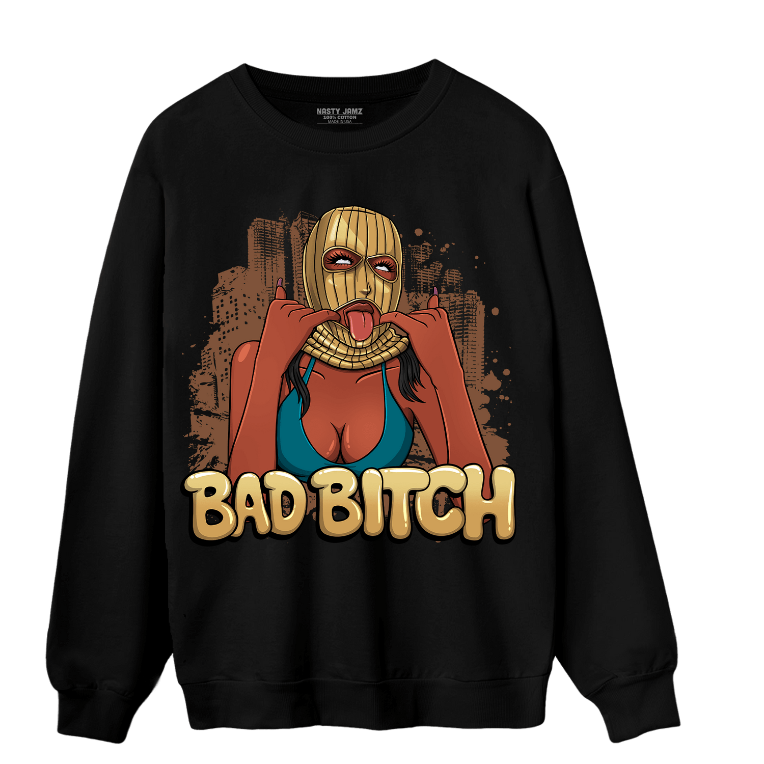 Cacao Wow 4s Sweatshirt Match Gangster Bad Bitch - NastyJamz