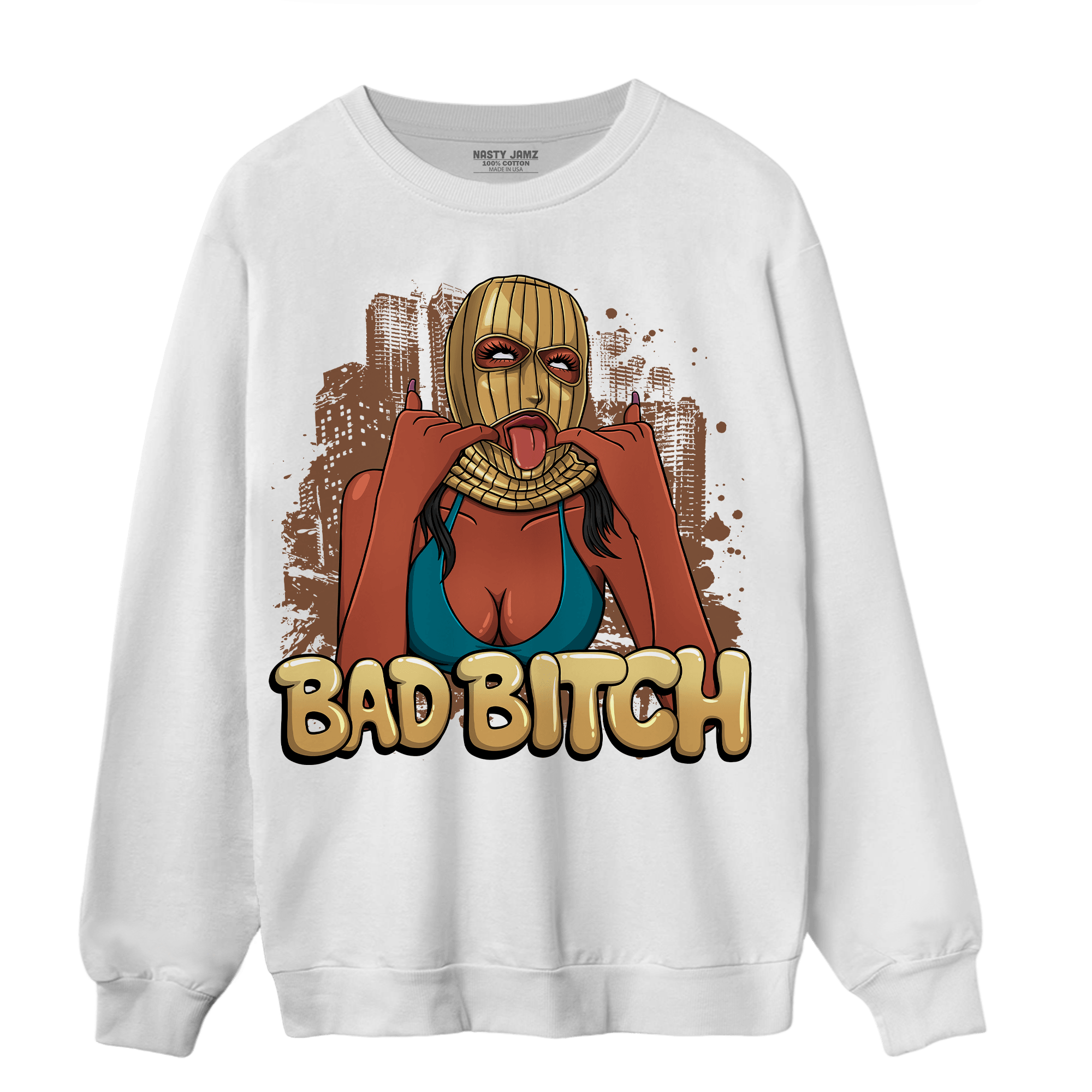 Cacao Wow 4s Sweatshirt Match Gangster Bad Bitch - NastyJamz