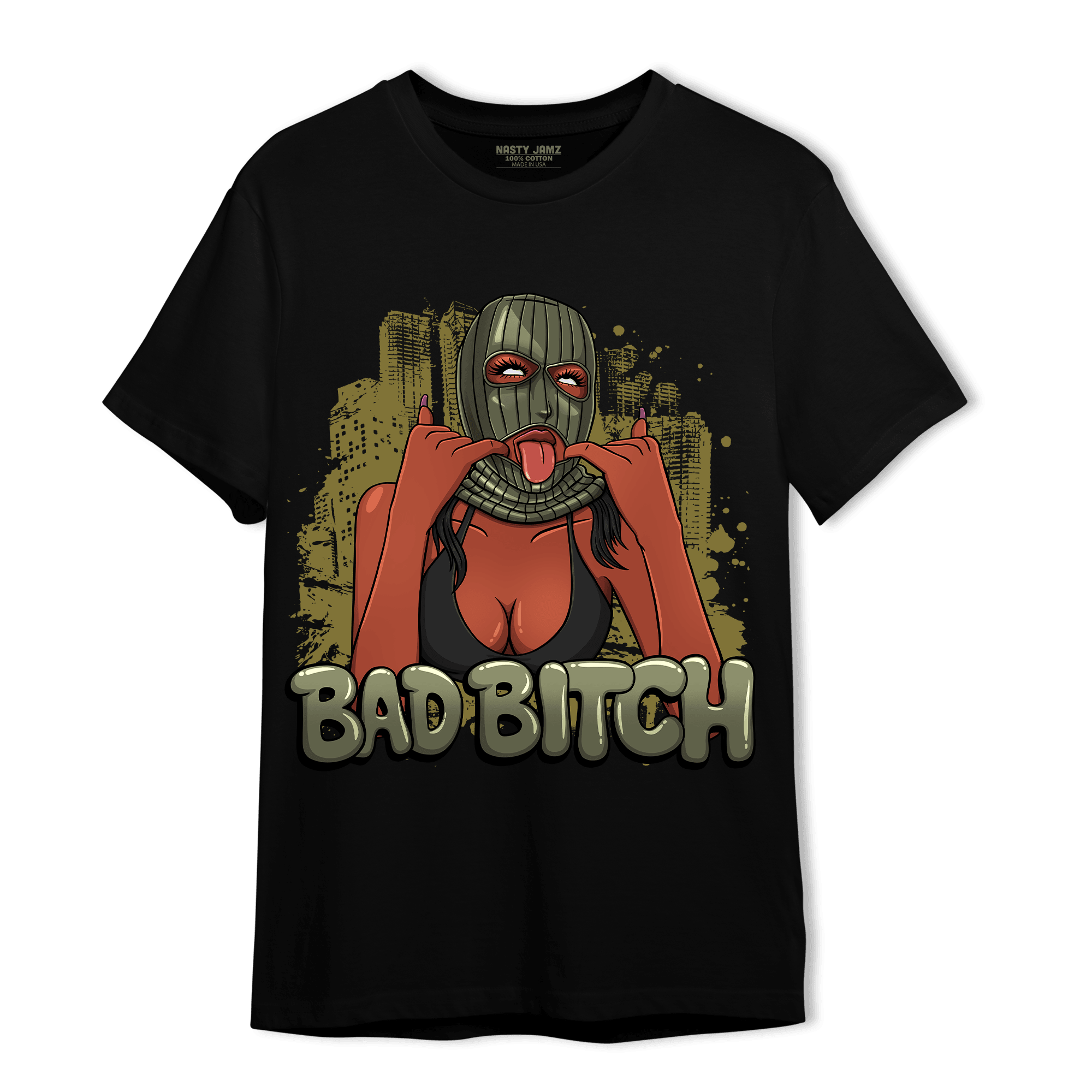 SE Craft Medium Olive 4s T Shirt Match Gangster Bad Bitch - NastyJamz