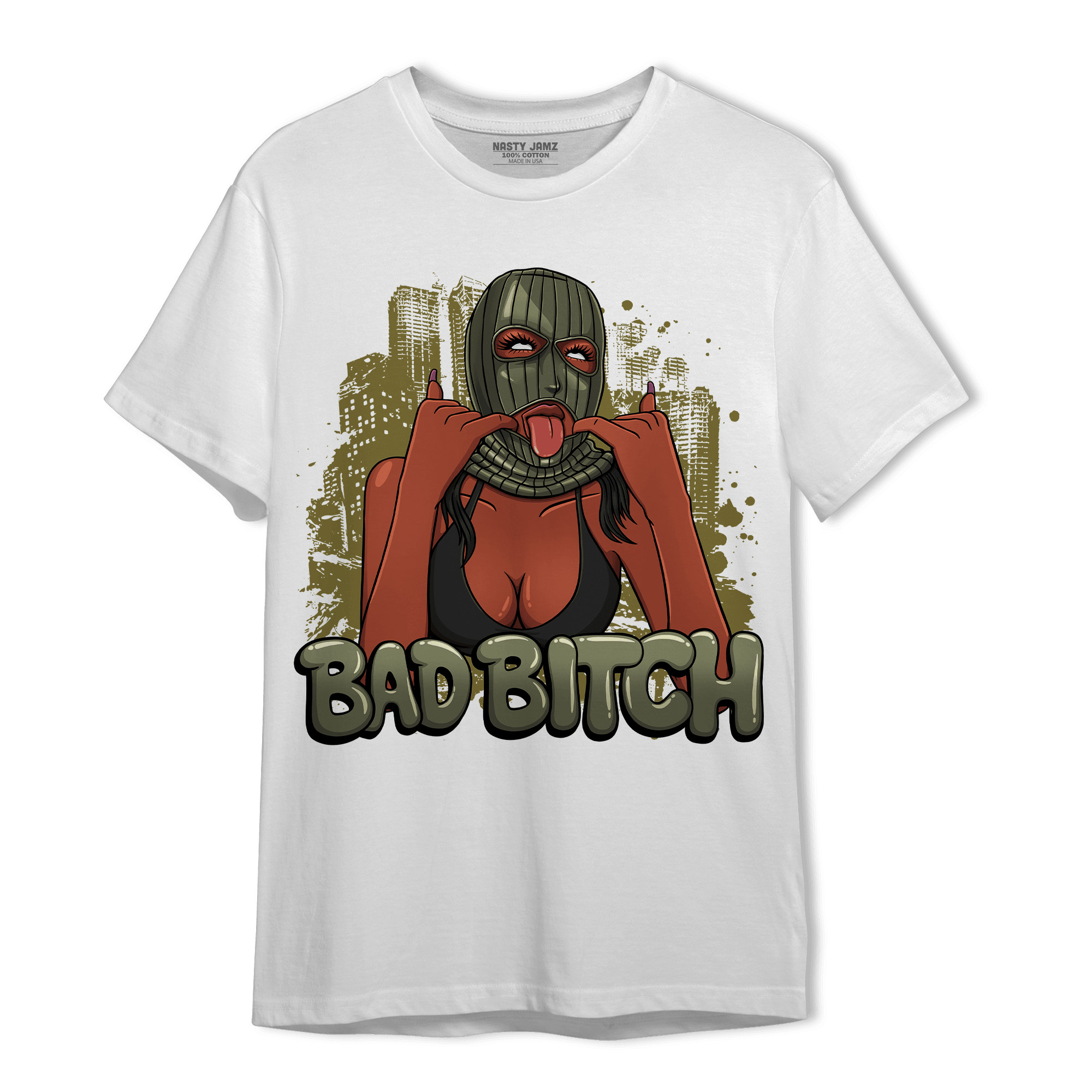 SE Craft Medium Olive 4s T Shirt Match Gangster Bad Bitch - NastyJamz