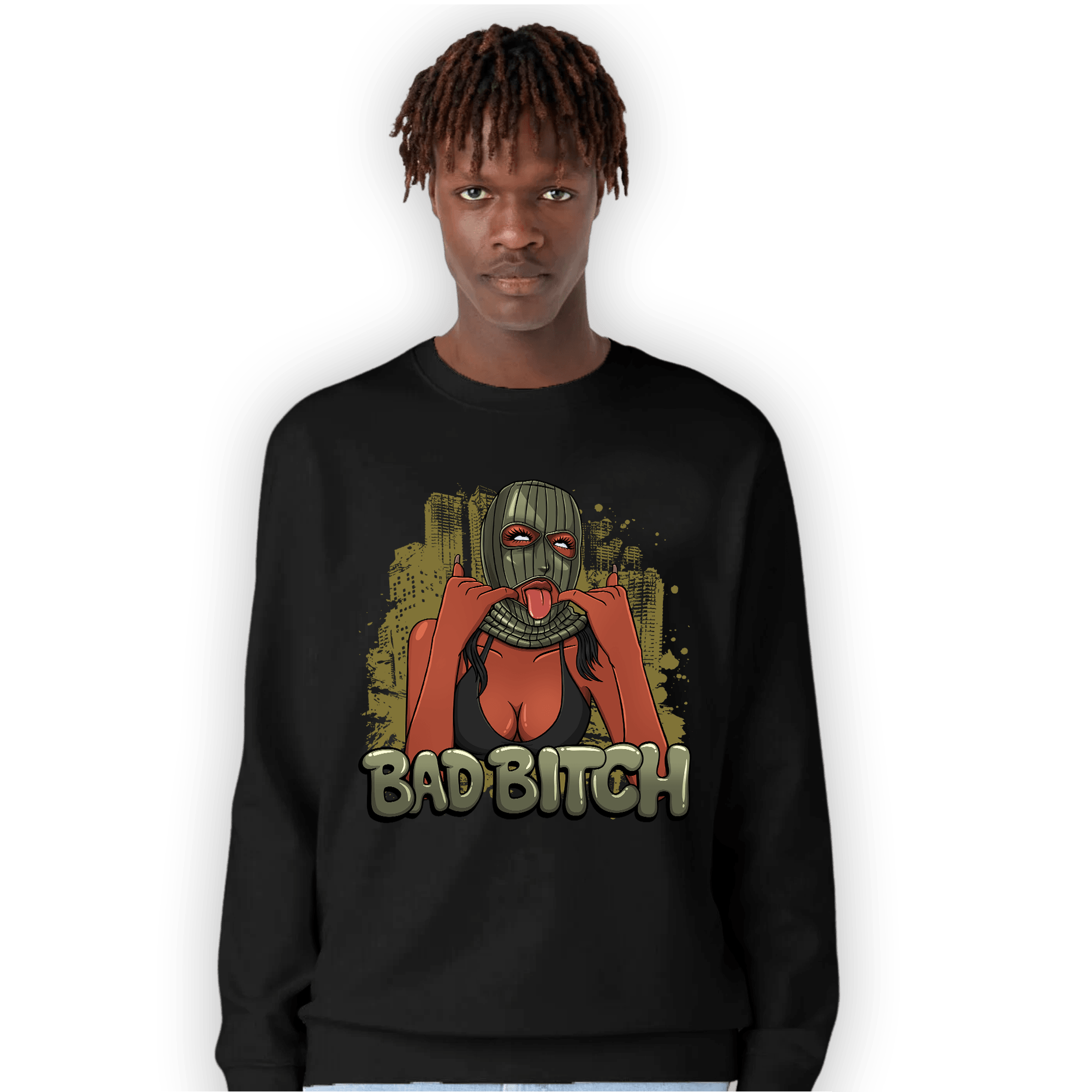 SE Craft Medium Olive 4s Sweatshirt Match Gangster Bad Bitch - NastyJamz