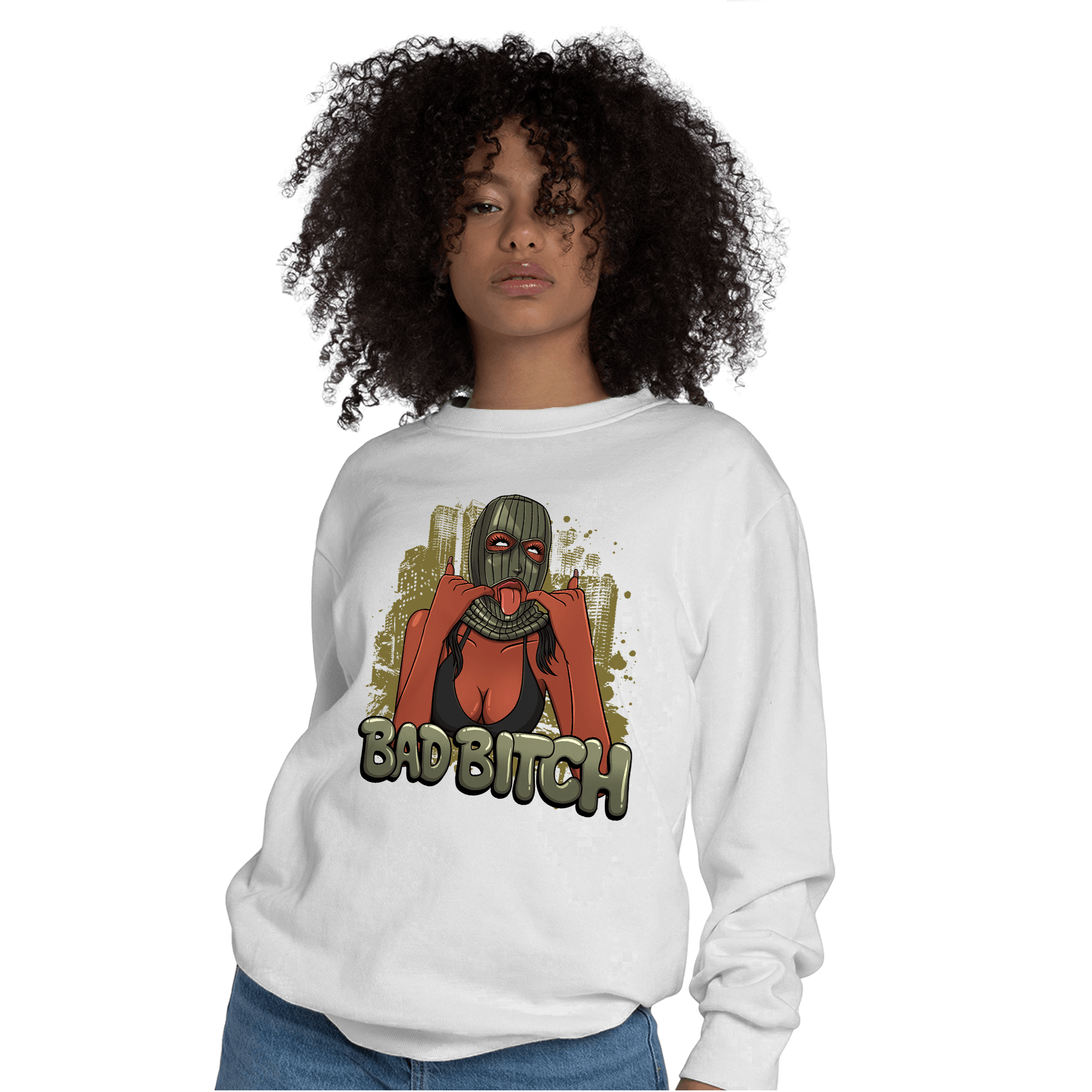 SE Craft Medium Olive 4s Sweatshirt Match Gangster Bad Bitch - NastyJamz