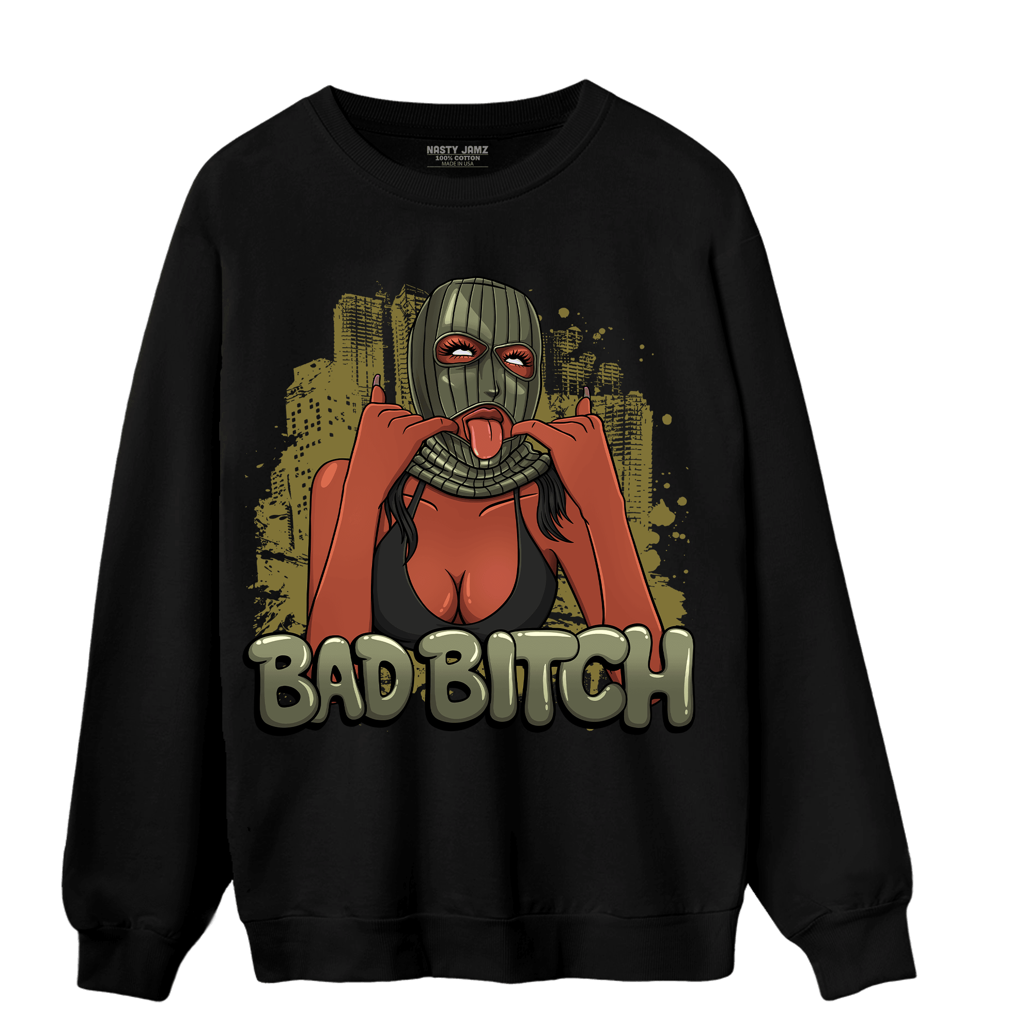 SE Craft Medium Olive 4s Sweatshirt Match Gangster Bad Bitch - NastyJamz