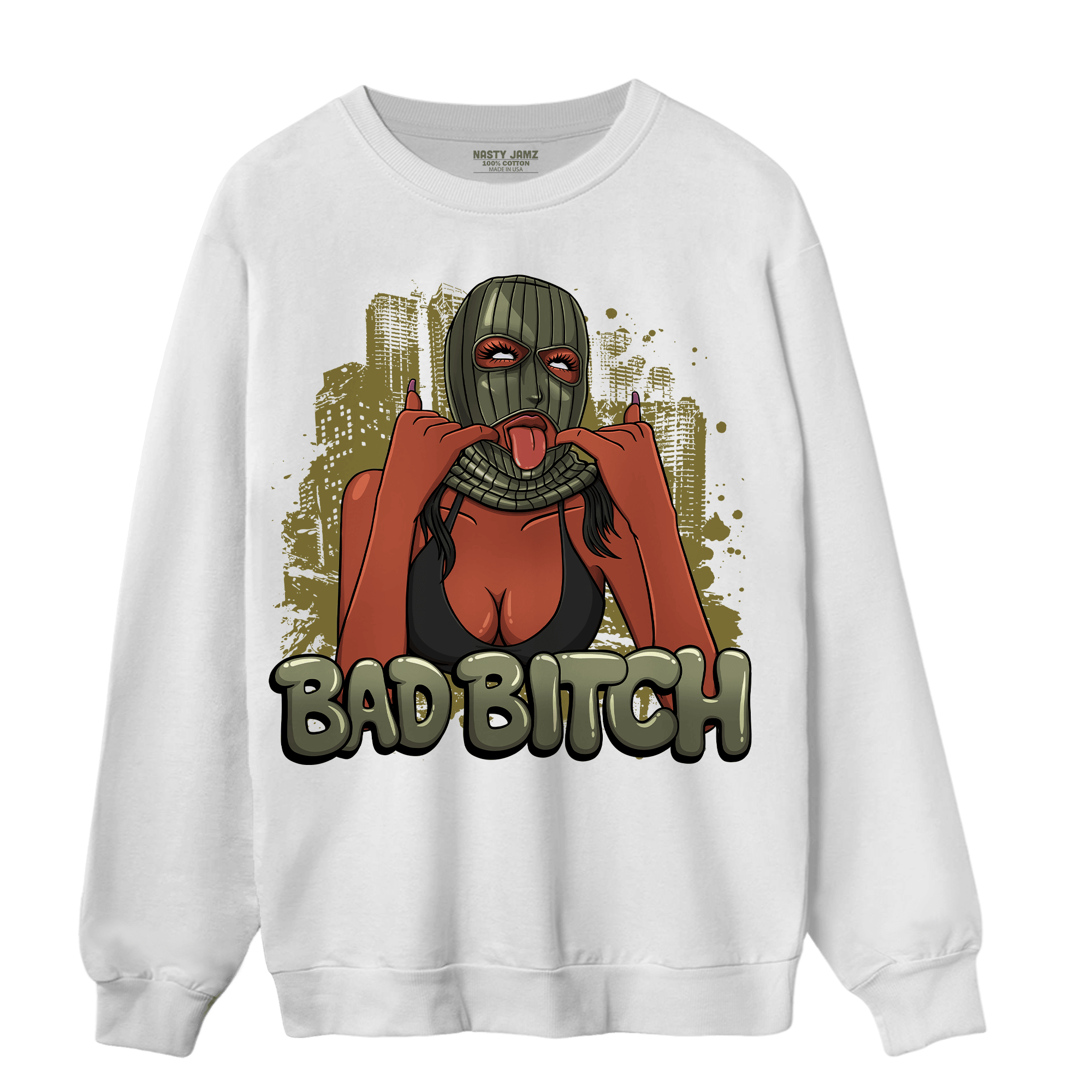 SE Craft Medium Olive 4s Sweatshirt Match Gangster Bad Bitch - NastyJamz