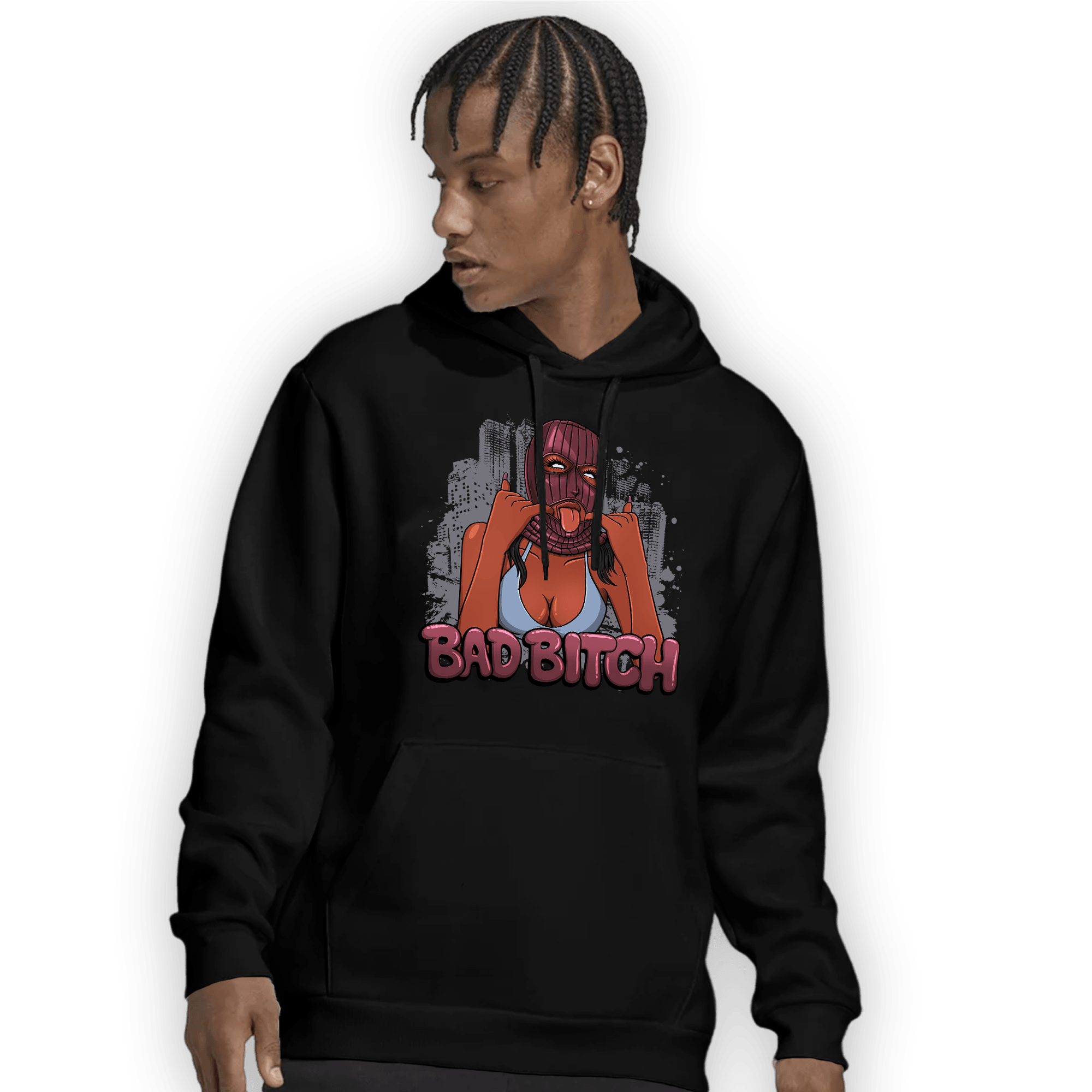 Burgundy 5s Hoodie Match Gangster Bad Bitch - NastyJamz