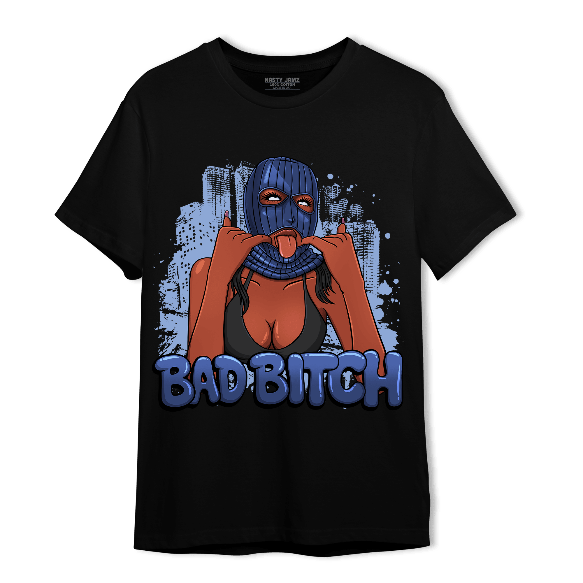 Midnight Navy 5s T Shirt Match Gangster Bad Bitch - NastyJamz