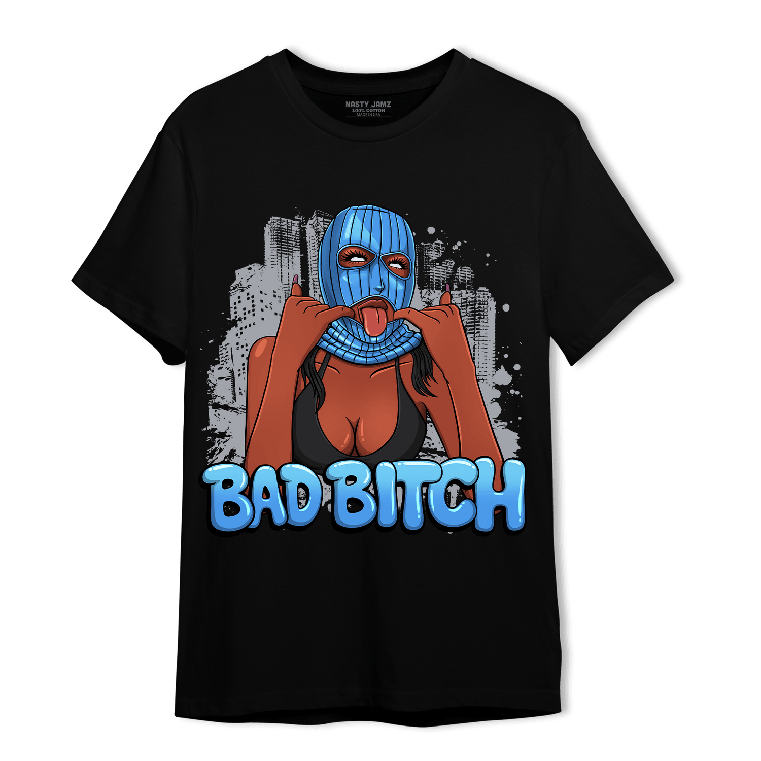 University Blue 5s T Shirt Match Gangster Bad Bitch - NastyJamz