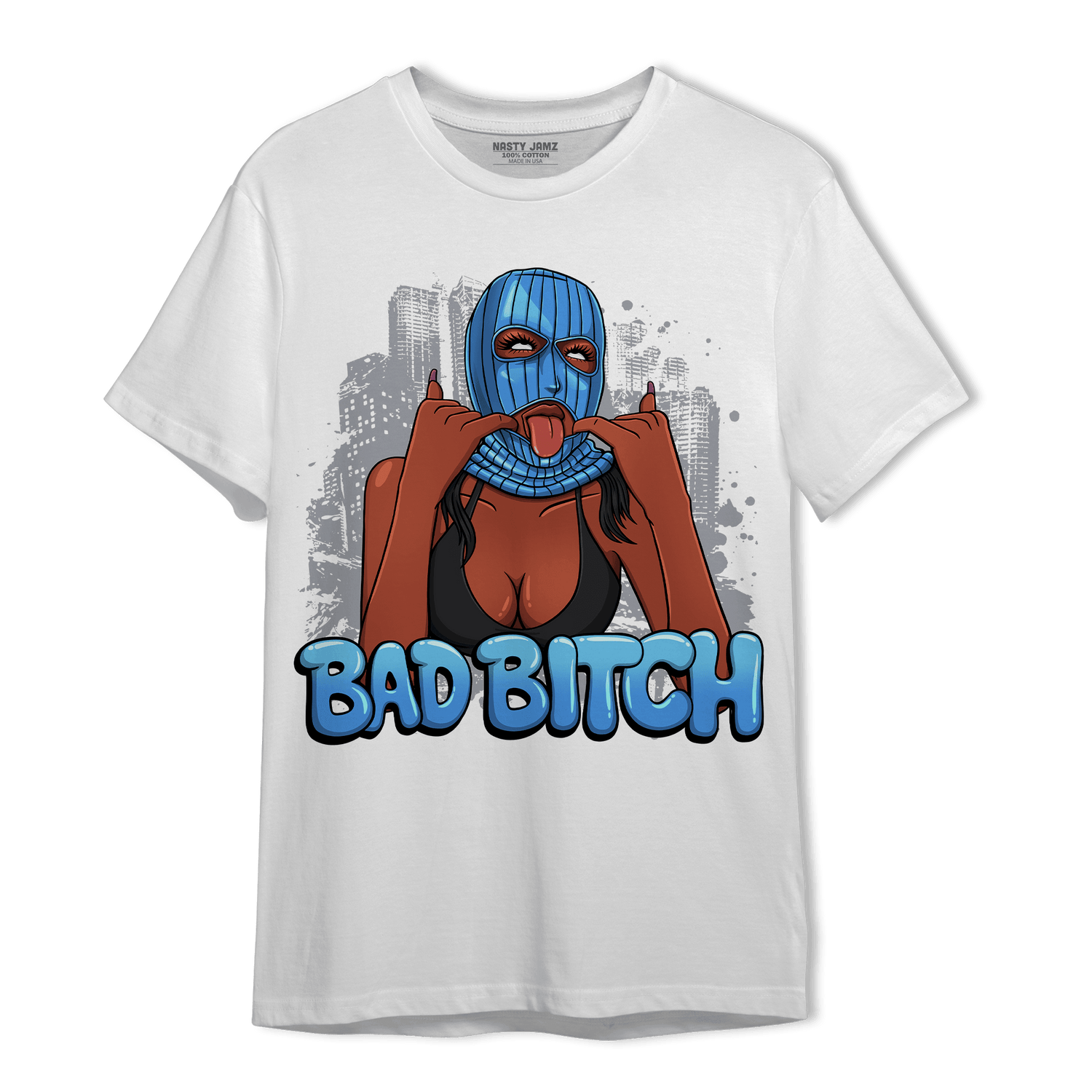 University Blue 5s T Shirt Match Gangster Bad Bitch - NastyJamz