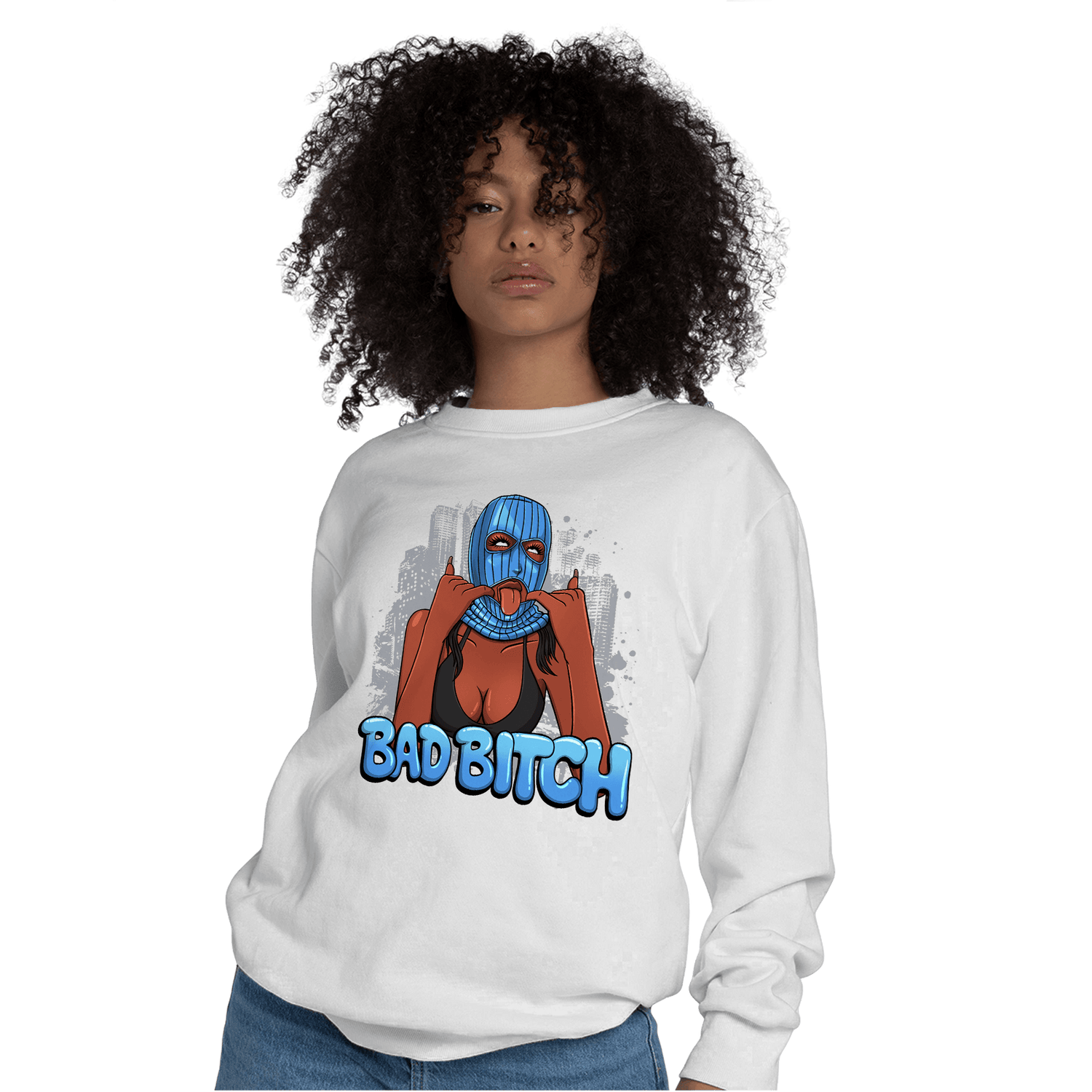 University Blue 5s Sweatshirt Match Gangster Bad Bitch - NastyJamz