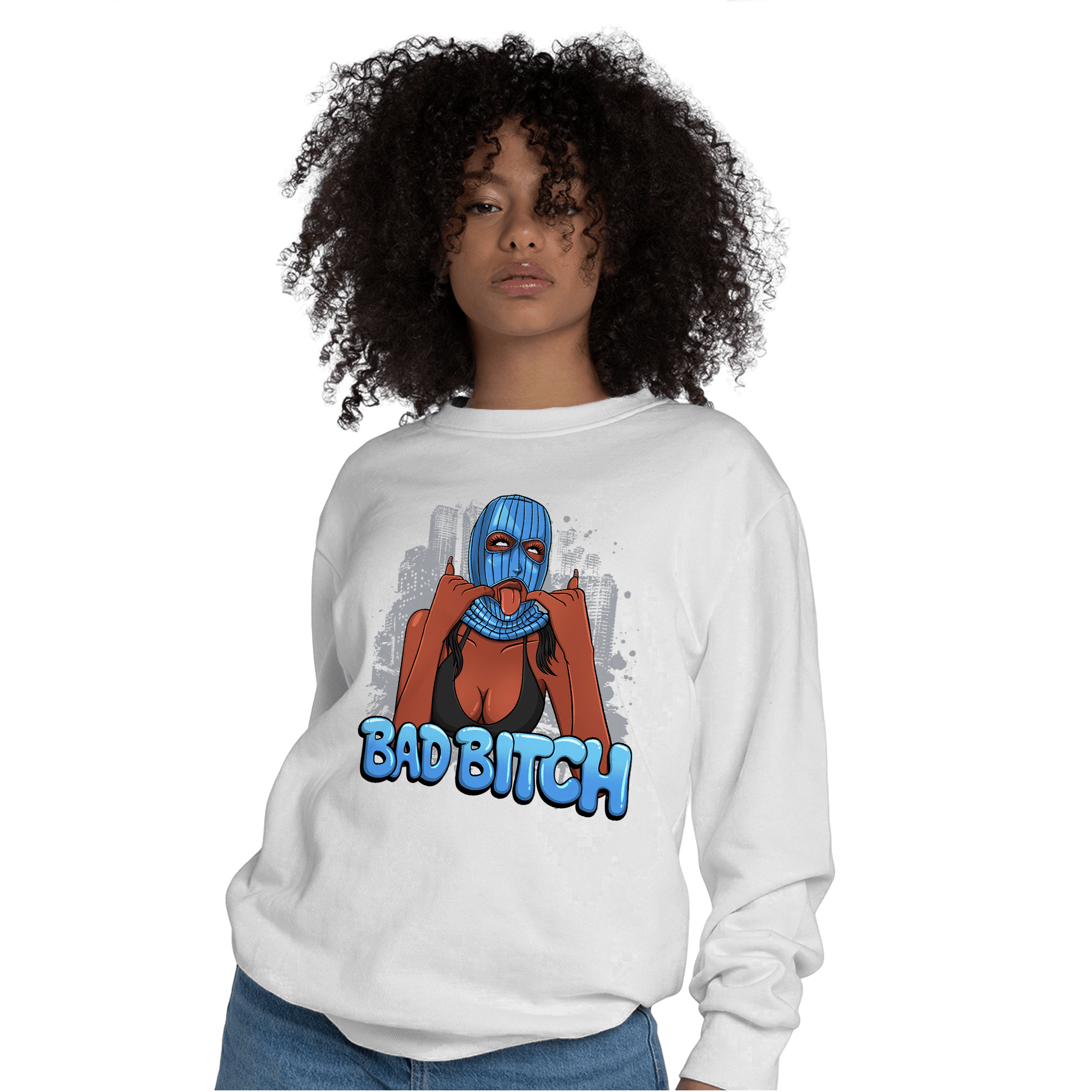 University Blue 5s Sweatshirt Match Gangster Bad Bitch - NastyJamz
