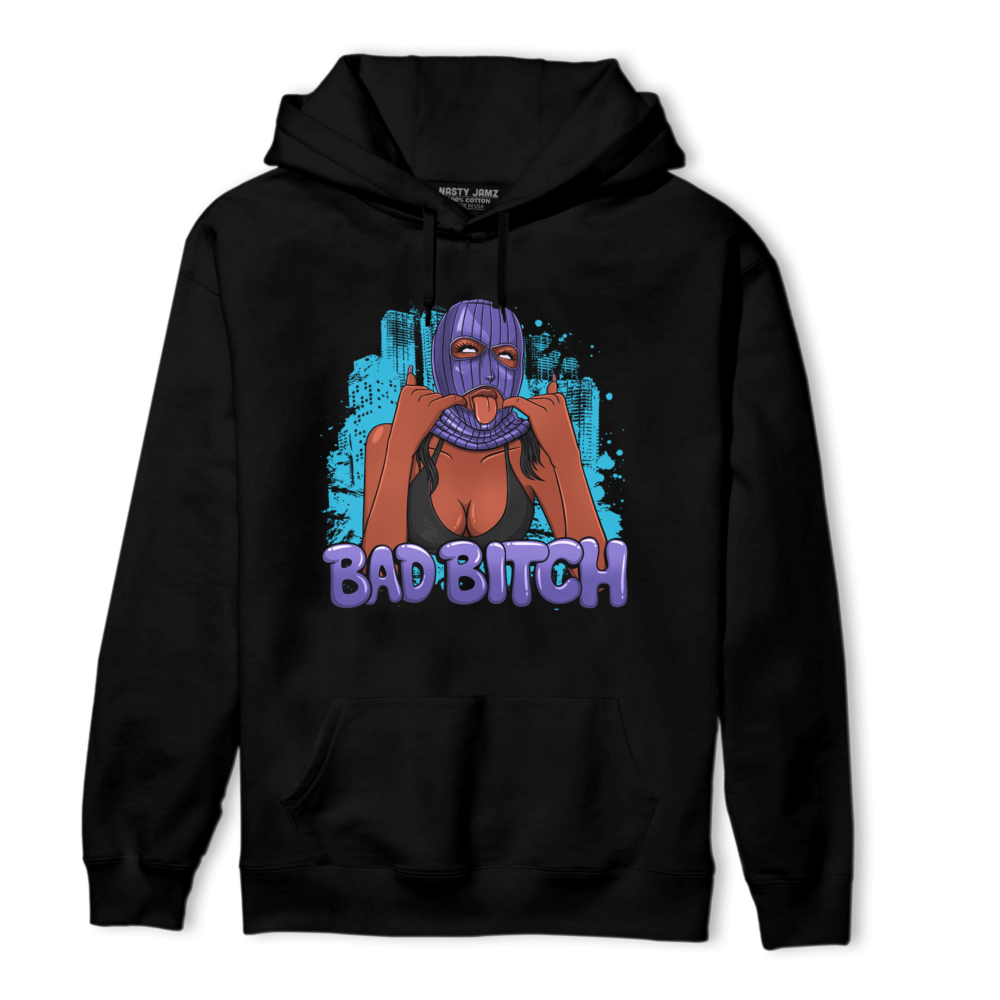Aqua 6s Hoodie Match Gangster Bad Bitch - NastyJamz