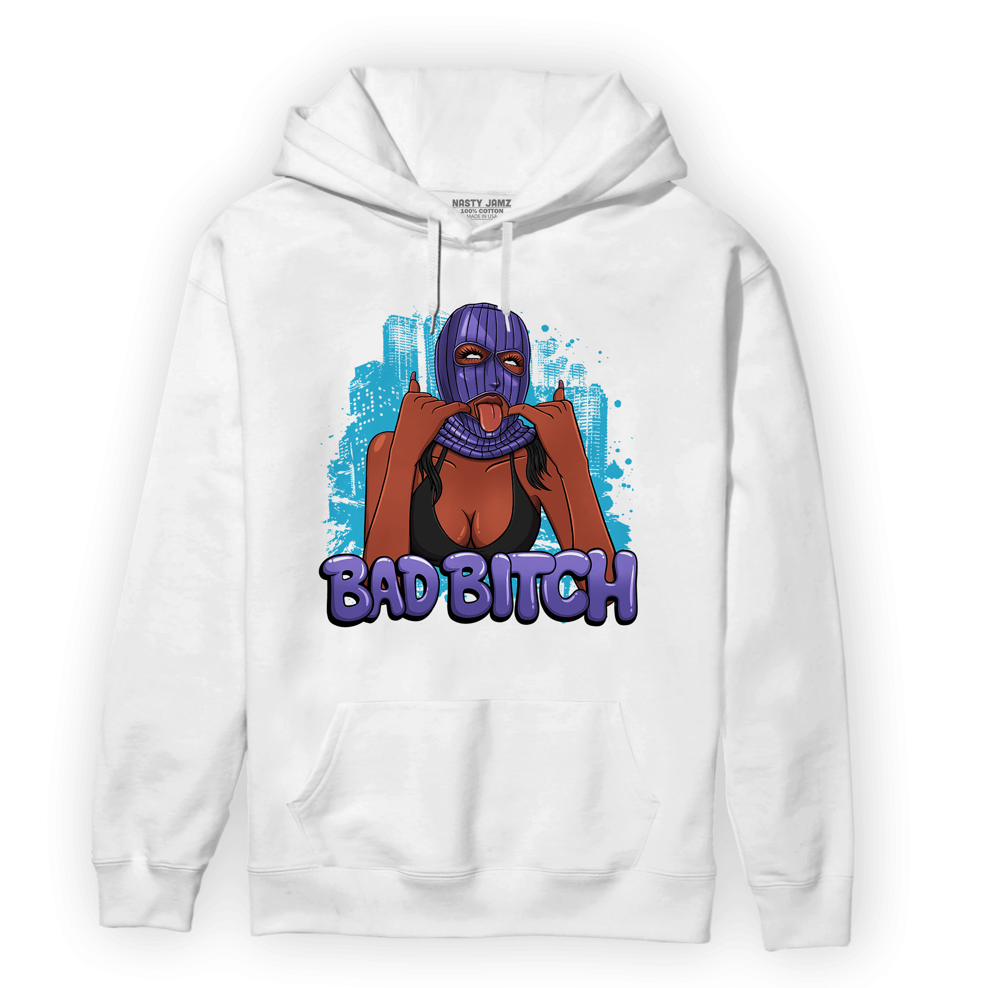 Aqua 6s Hoodie Match Gangster Bad Bitch - NastyJamz