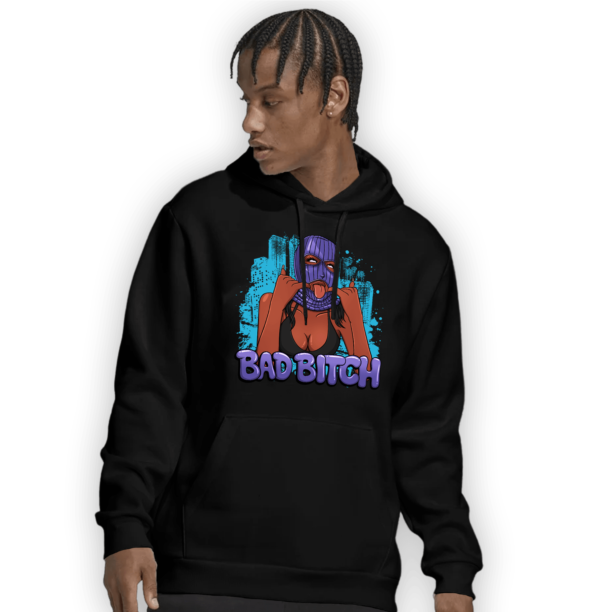 Aqua 6s Hoodie Match Gangster Bad Bitch - NastyJamz