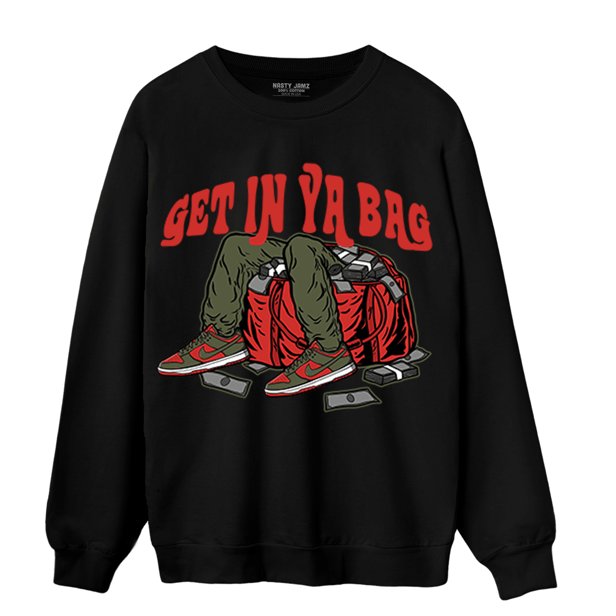 Dunk Low Mystic Red Sweatshirt Match Get In Ya Bag - NastyJamz