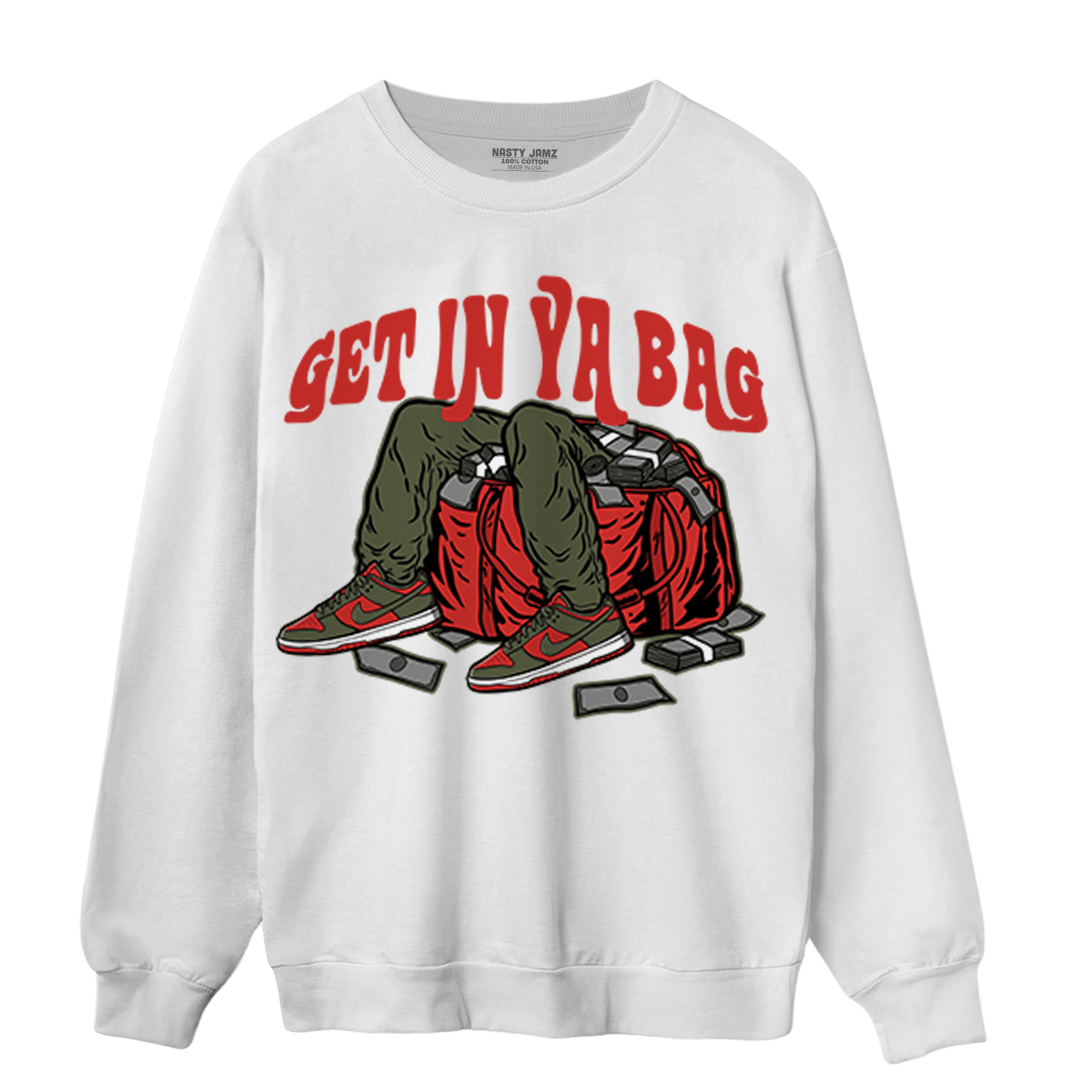 Dunk Low Mystic Red Sweatshirt Match Get In Ya Bag - NastyJamz