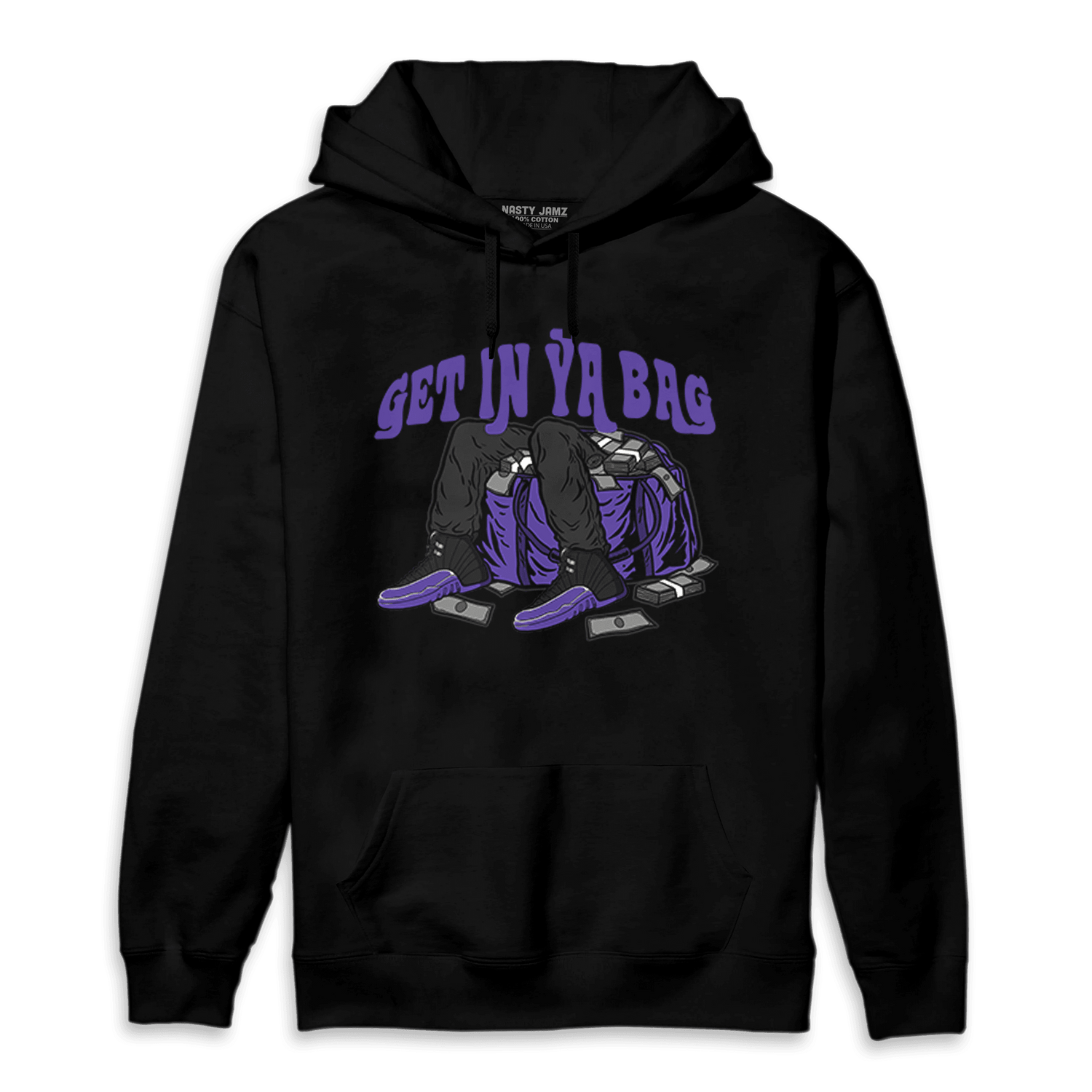 Field Purple 12s Hoodie Match Get In Ya Bag - NastyJamz