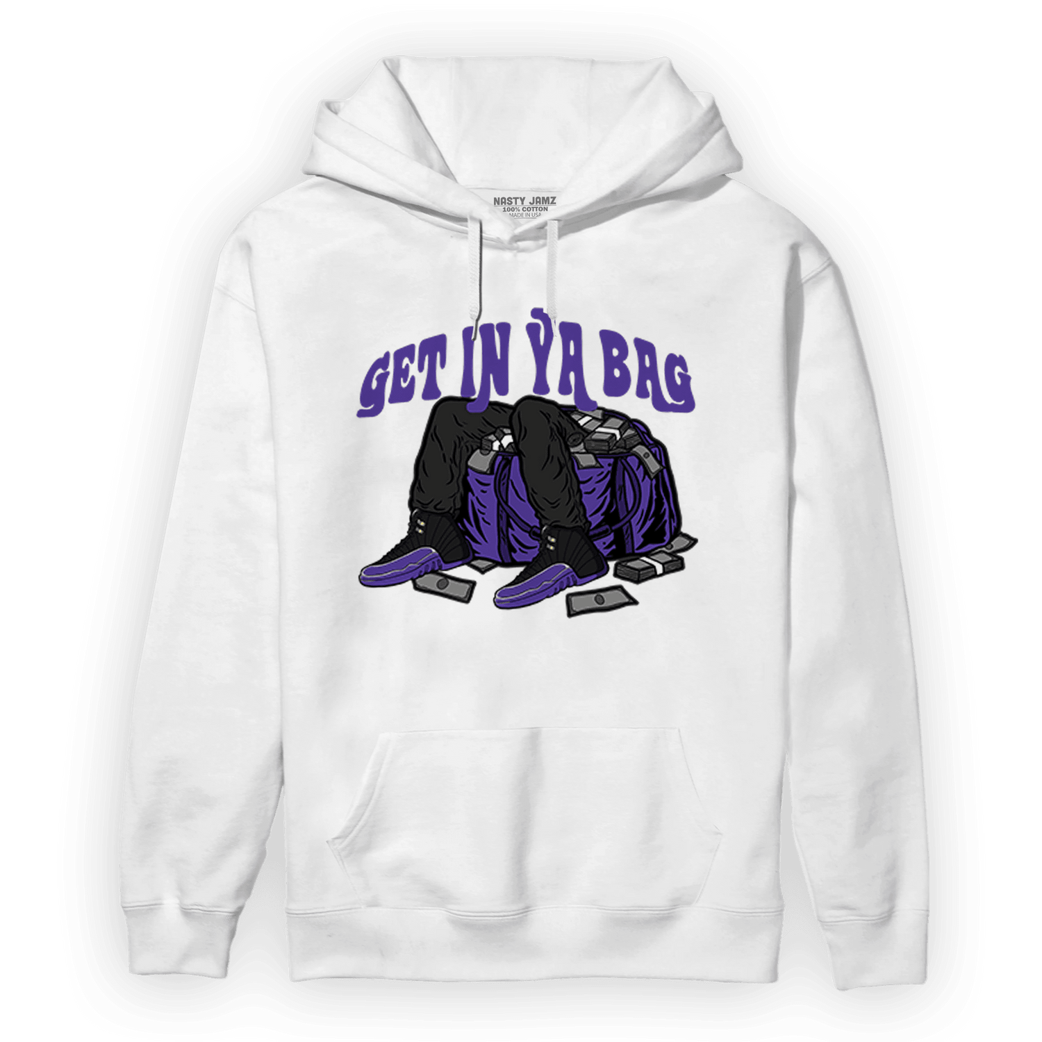 Field Purple 12s Hoodie Match Get In Ya Bag - NastyJamz