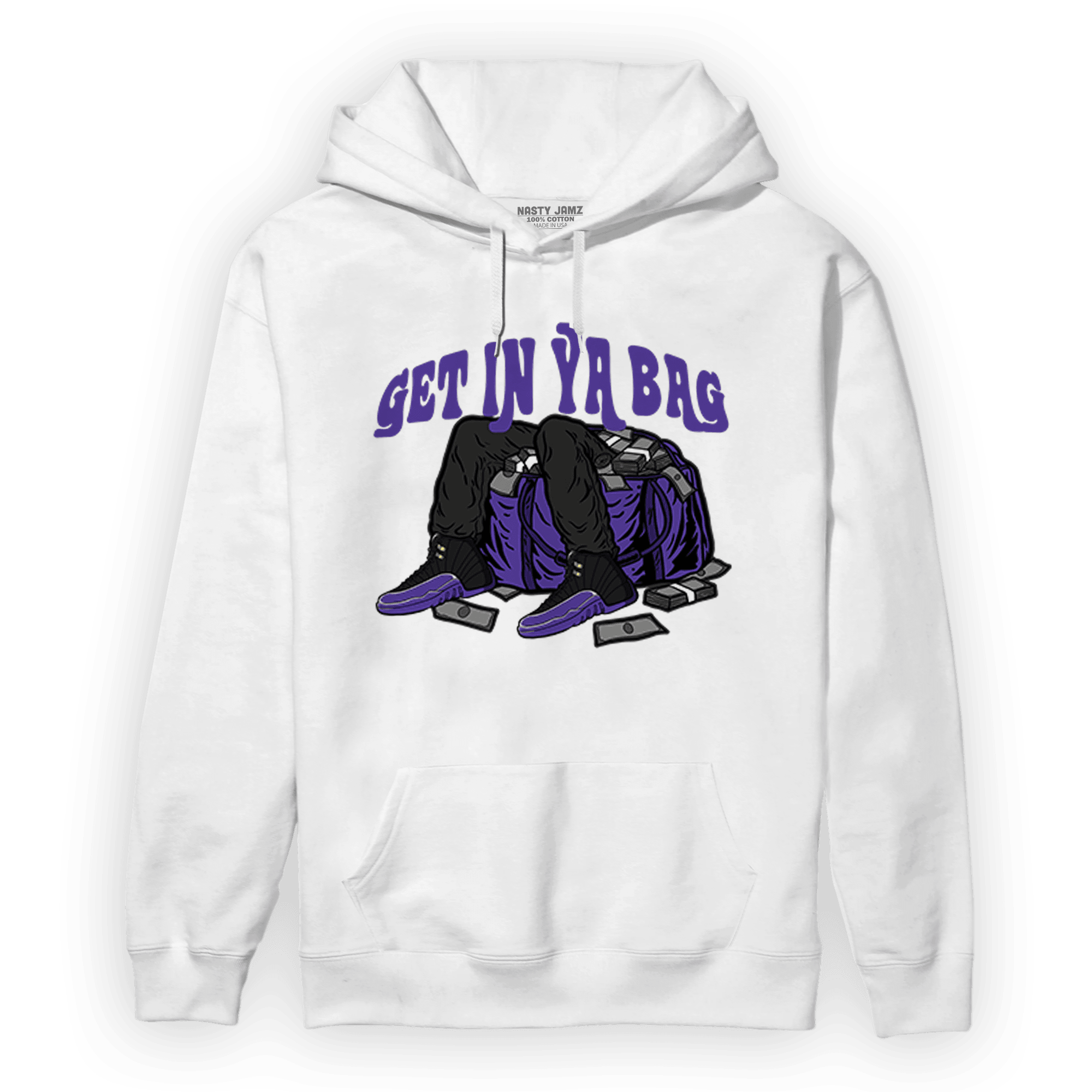 Field Purple 12s Hoodie Match Get In Ya Bag - NastyJamz