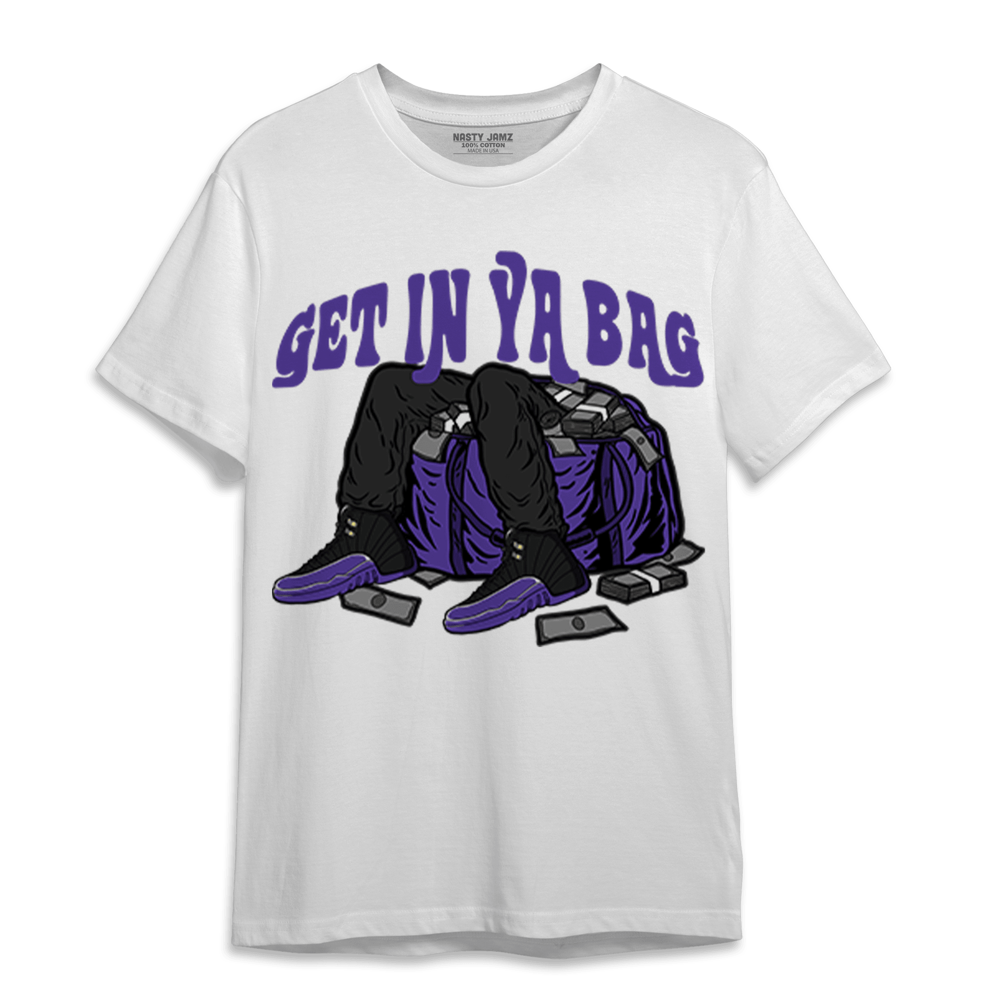 Field Purple 12s T Shirt Match Get In Ya Bag - NastyJamz