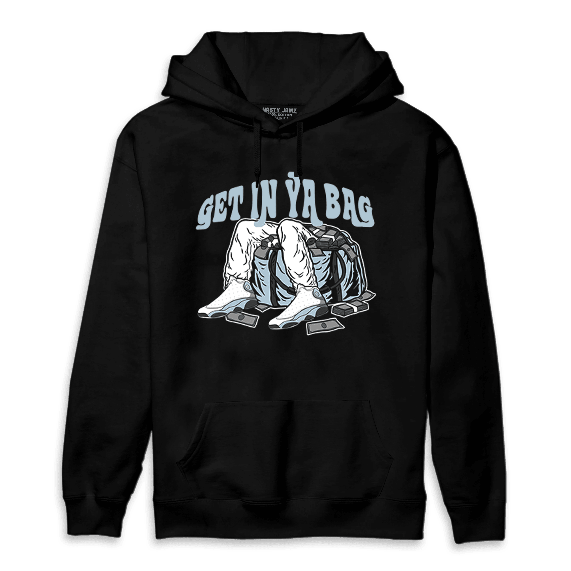 Blue Grey 13s Hoodie Match Get In Ya Bag - NastyJamz