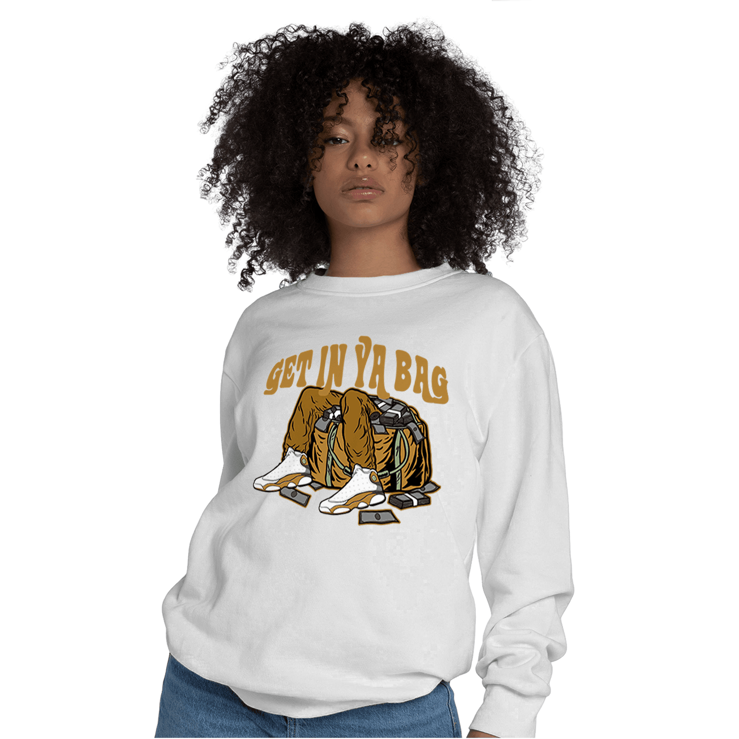 Wheat 13s Sweatshirt Match Get In Ya Bag - NastyJamz