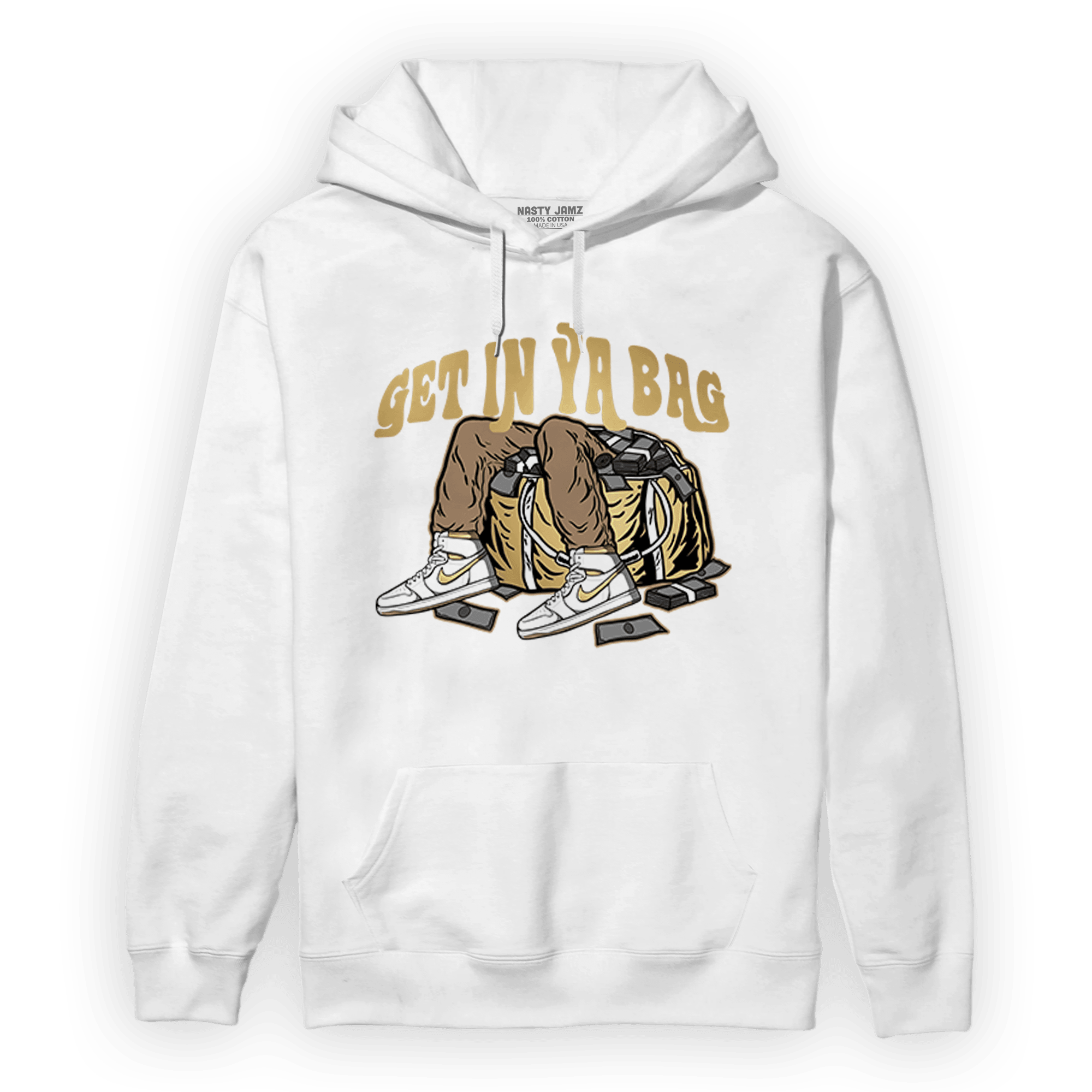High OG Metallic Gold 1s Hoodie Match Get In Ya Bag - NastyJamz