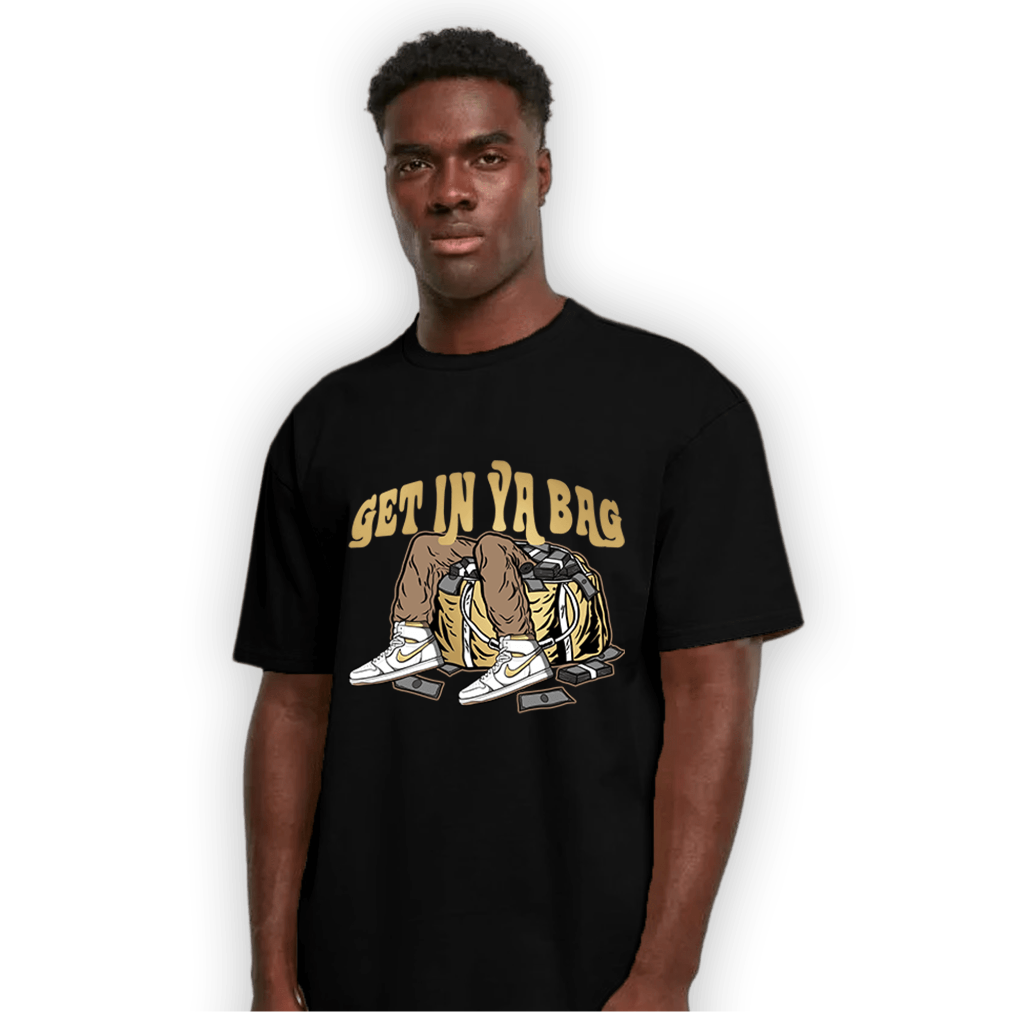 High OG Metallic Gold 1s T Shirt Match Get In Ya Bag - NastyJamz