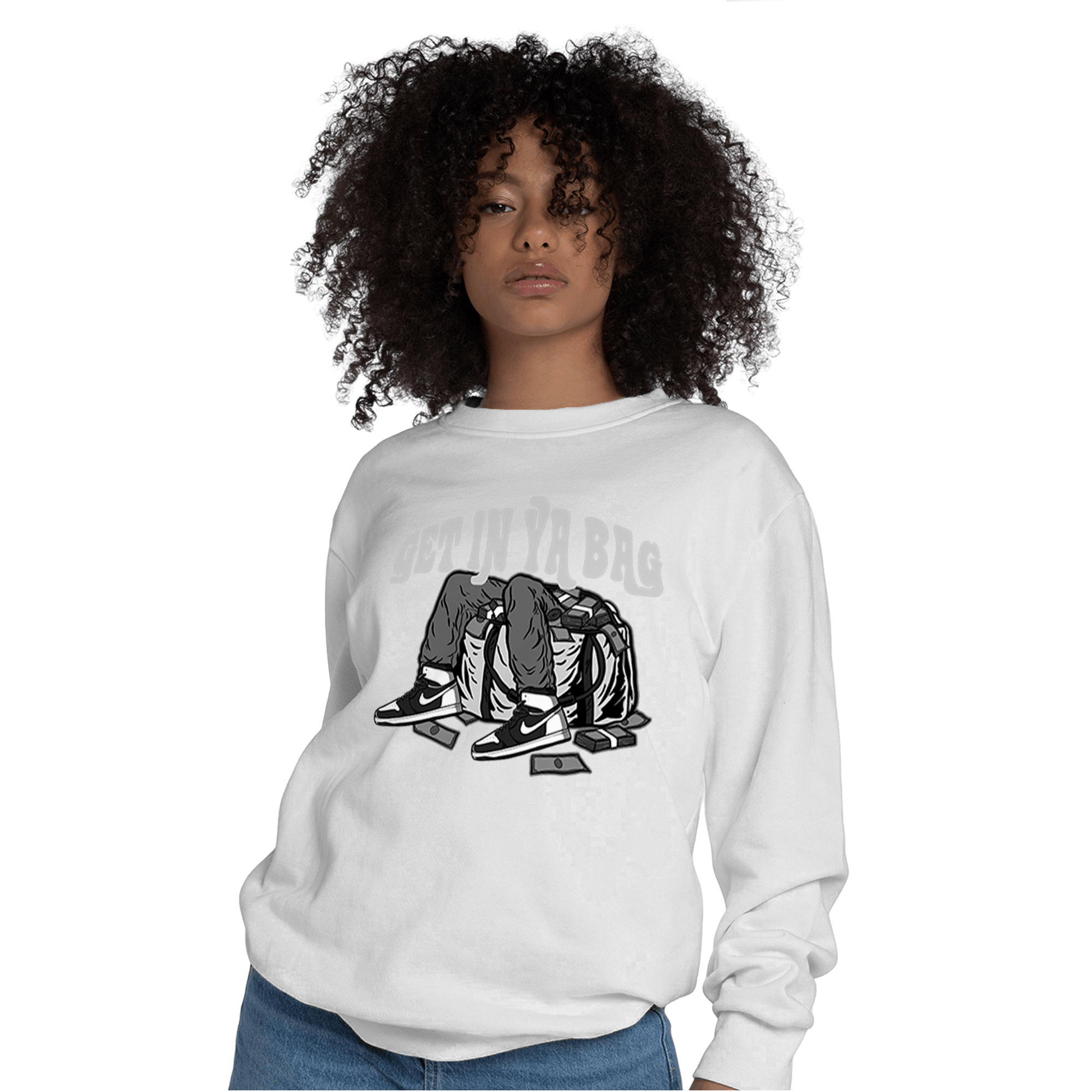 Retro High OG Black White 1s Sweatshirt Match Get In Ya Bag - NastyJamz