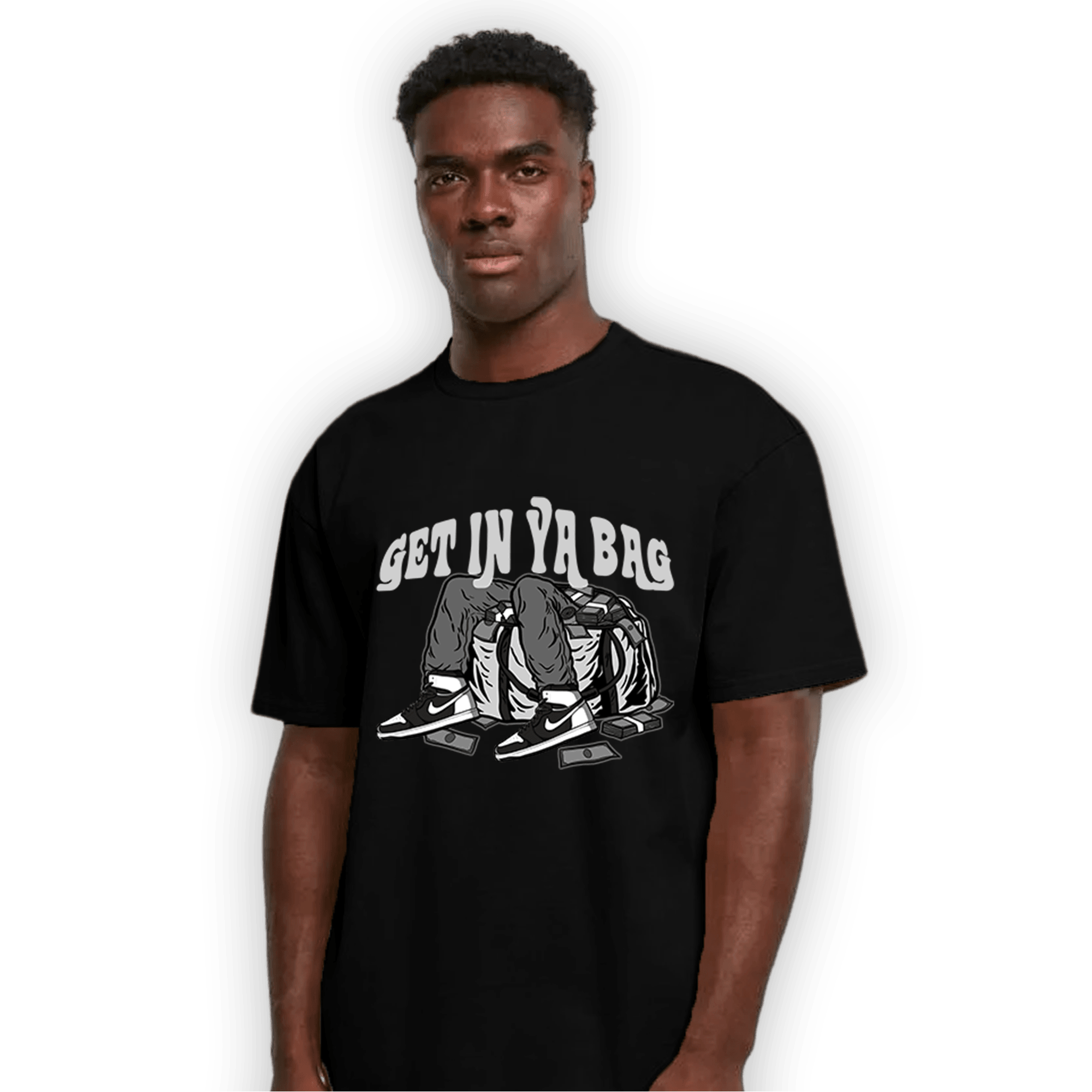 Retro High OG Black White 1s T Shirt Match Get In Ya Bag - NastyJamz