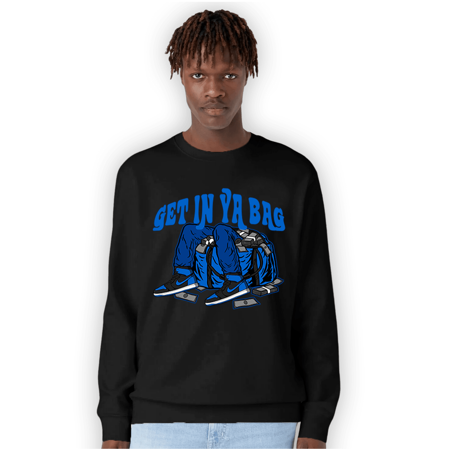 Royal Reimagined 1s Sweatshirt Match Get In Ya Bag - NastyJamz