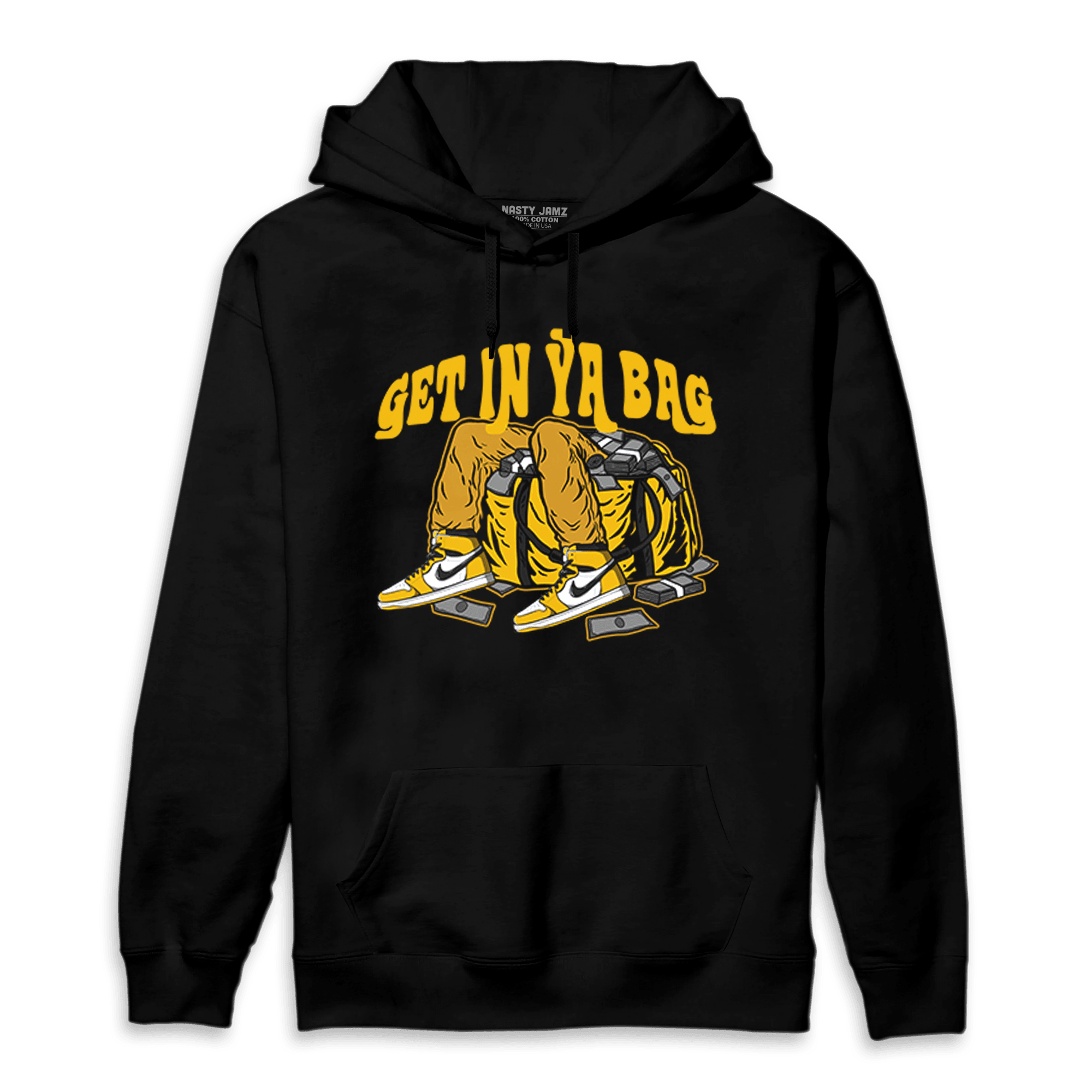 Yellow Ochre 1s Hoodie Match Get In Ya Bag - NastyJamz