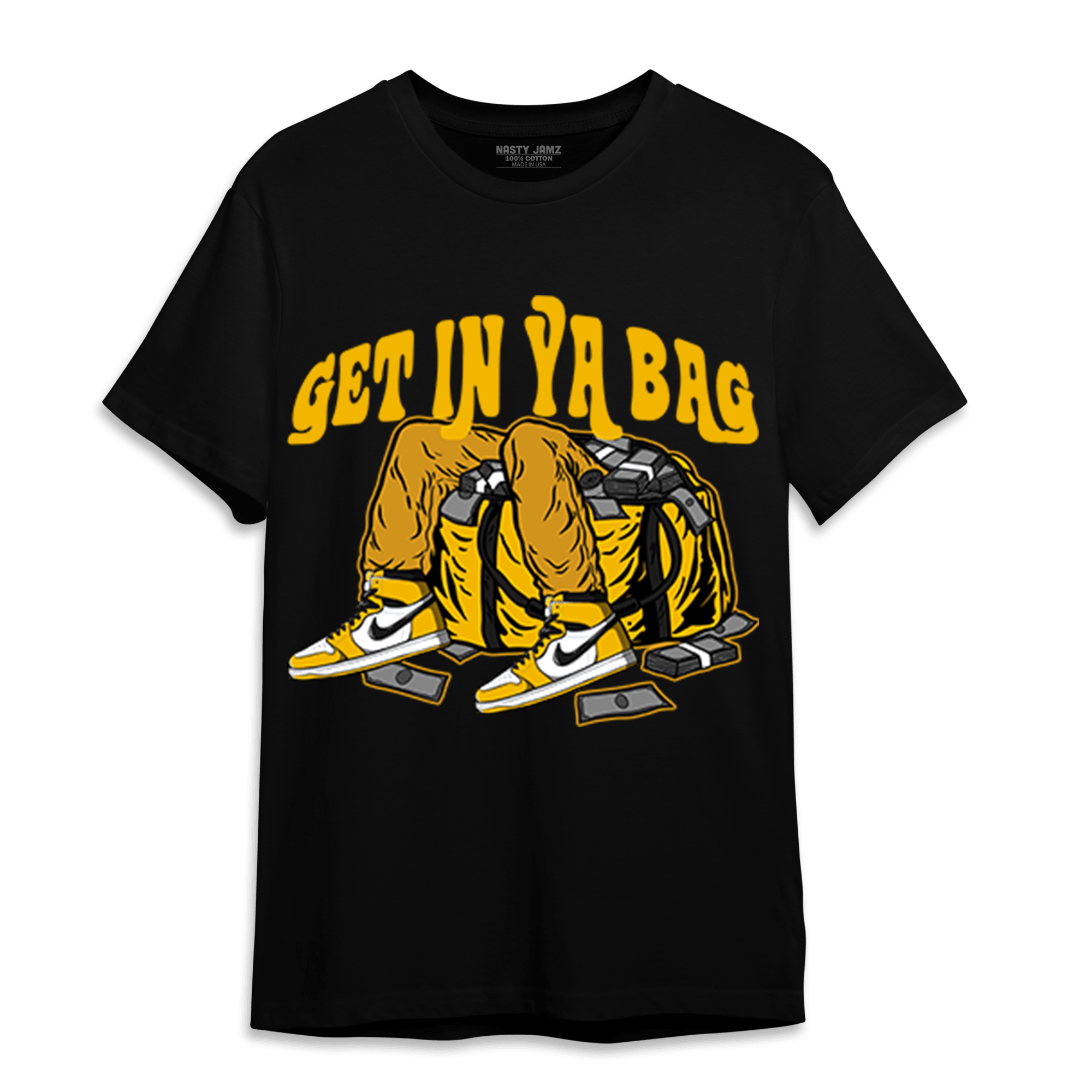 Yellow Ochre 1s T Shirt Match Get In Ya Bag - NastyJamz