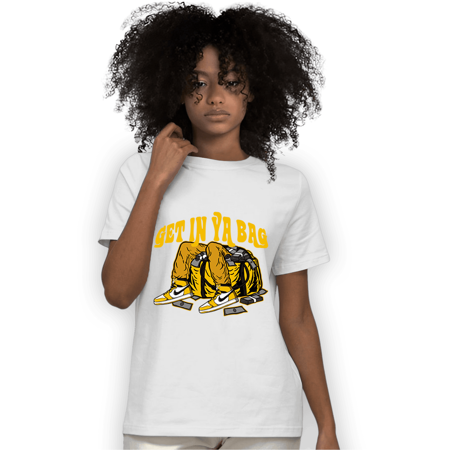 Yellow Ochre 1s T Shirt Match Get In Ya Bag - NastyJamz