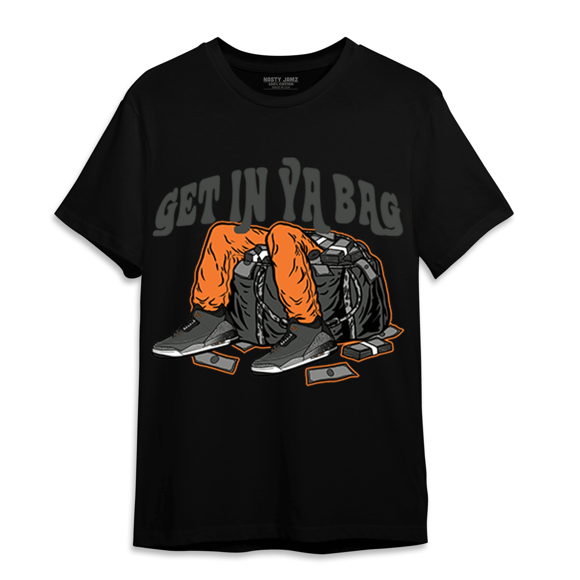 Fear Pack 3s T Shirt Match Get In Ya Bag - NastyJamz