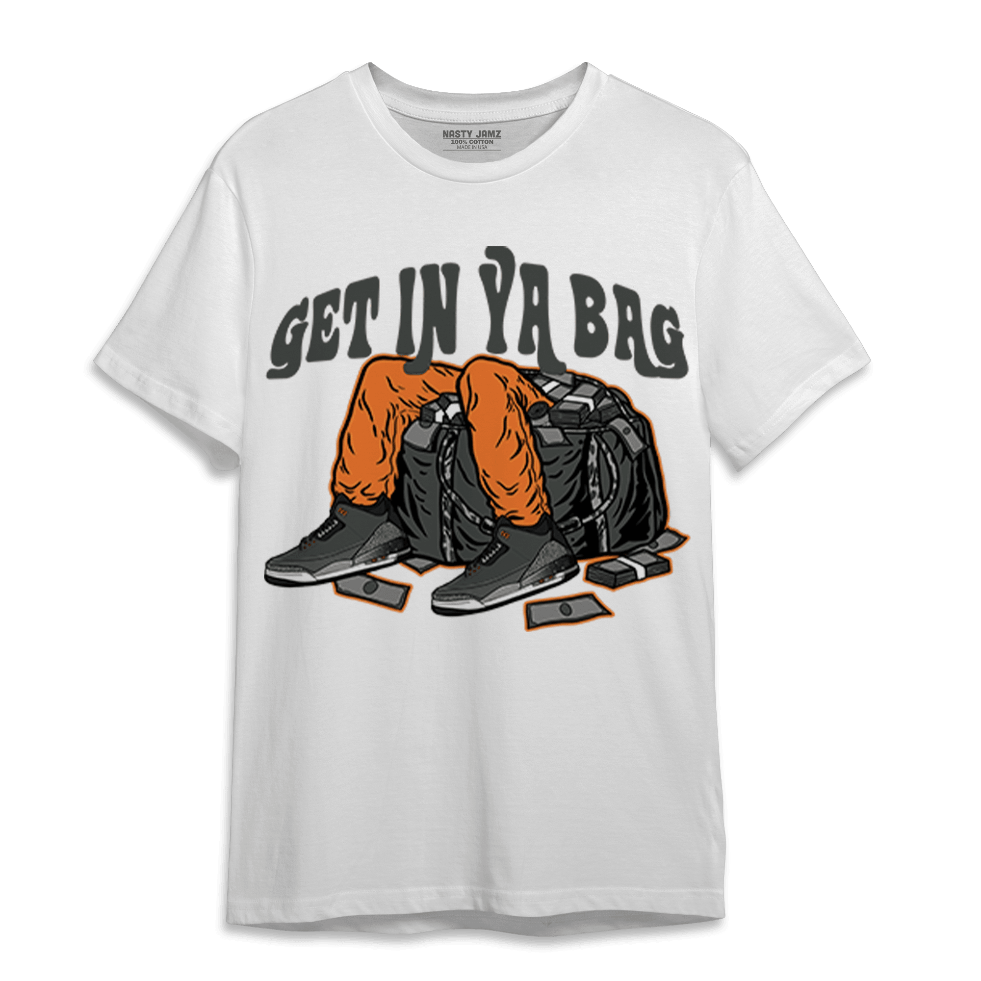 Fear Pack 3s T Shirt Match Get In Ya Bag - NastyJamz