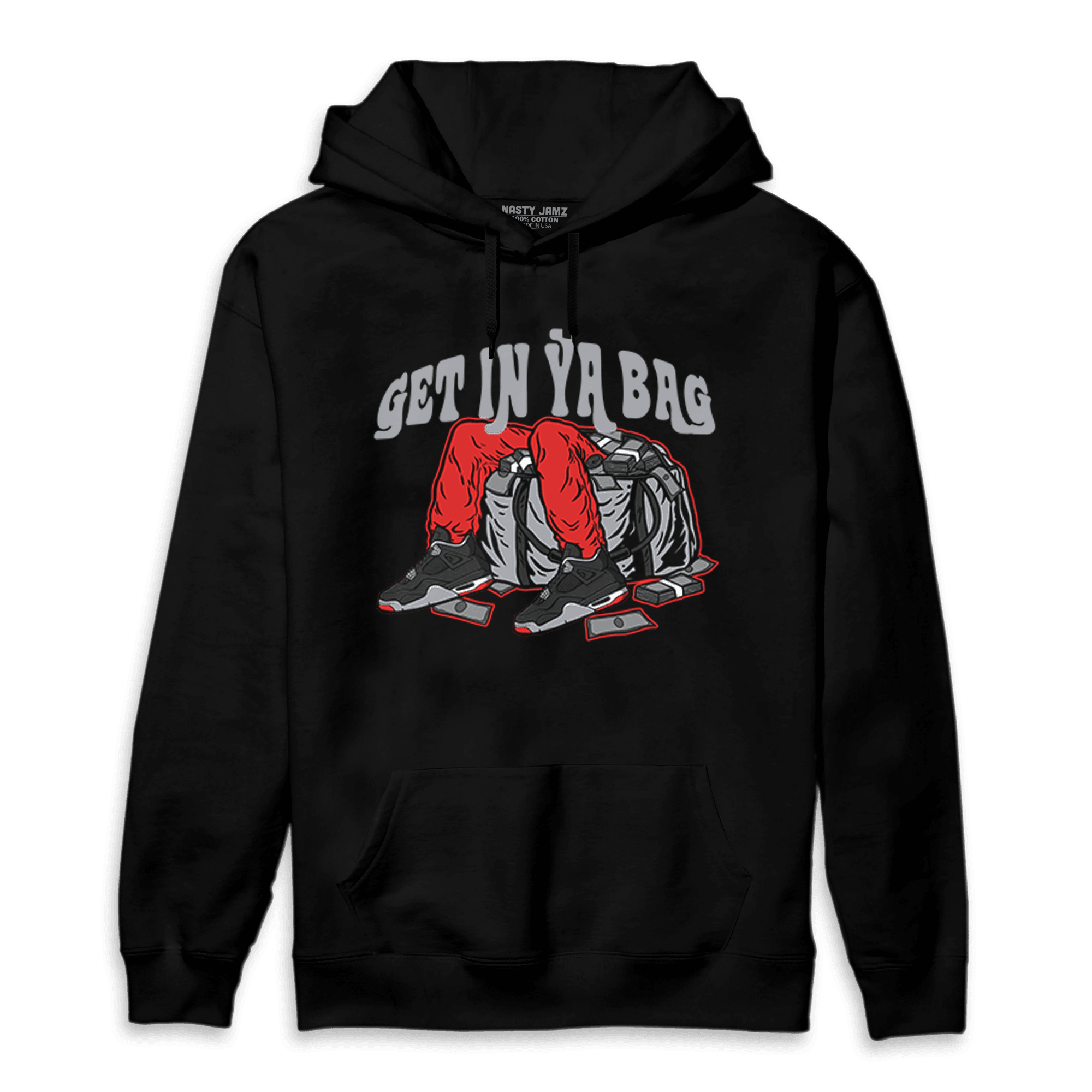 Bred Reimagined 4s Hoodie Match Get In Ya Bag - NastyJamz