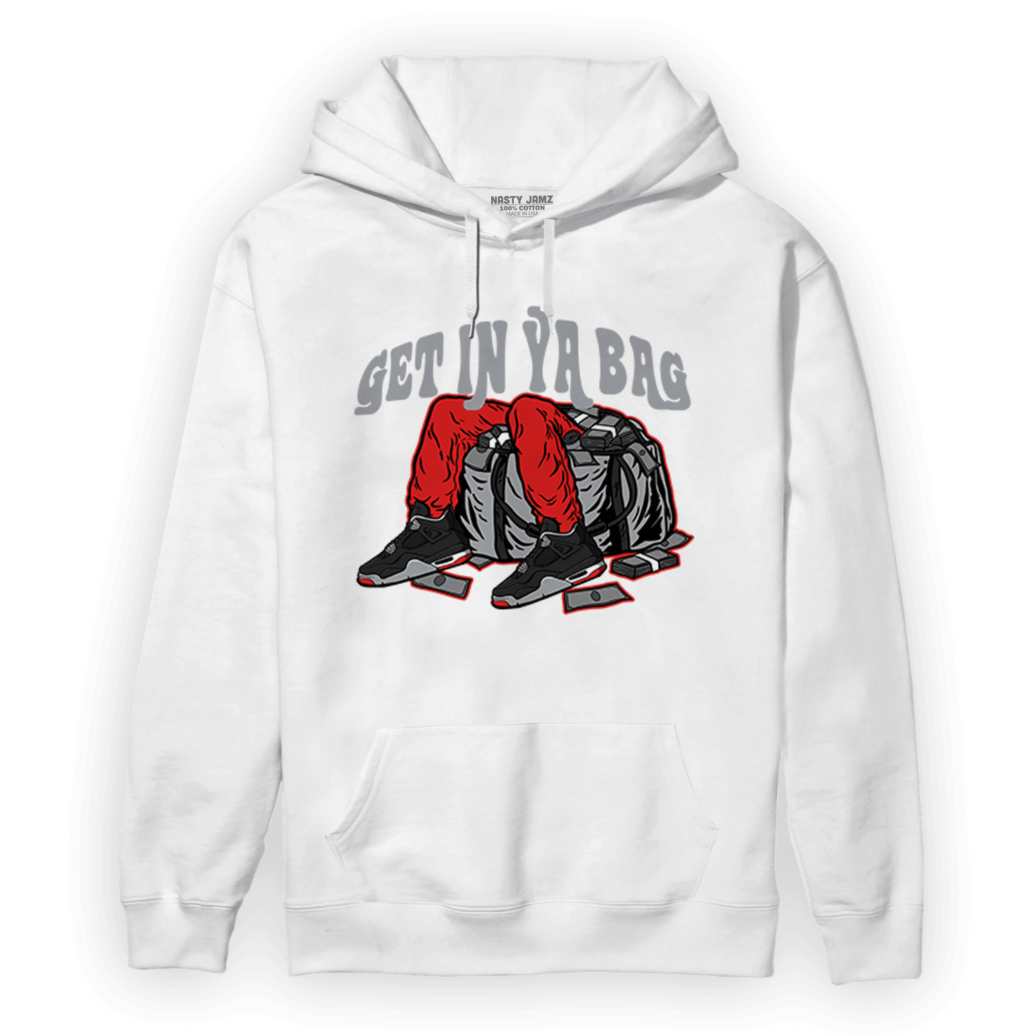 Bred Reimagined 4s Hoodie Match Get In Ya Bag - NastyJamz