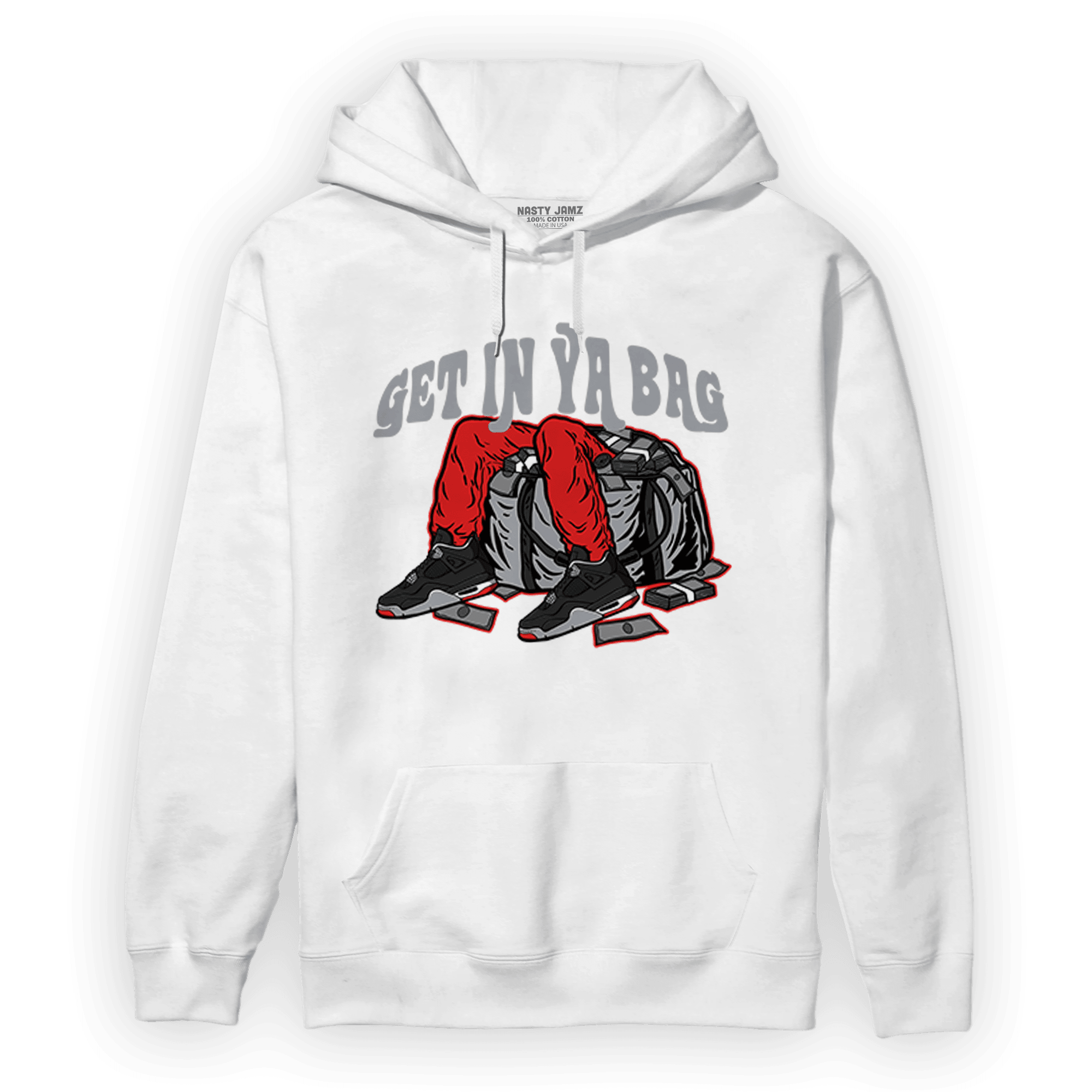 Bred Reimagined 4s Hoodie Match Get In Ya Bag - NastyJamz