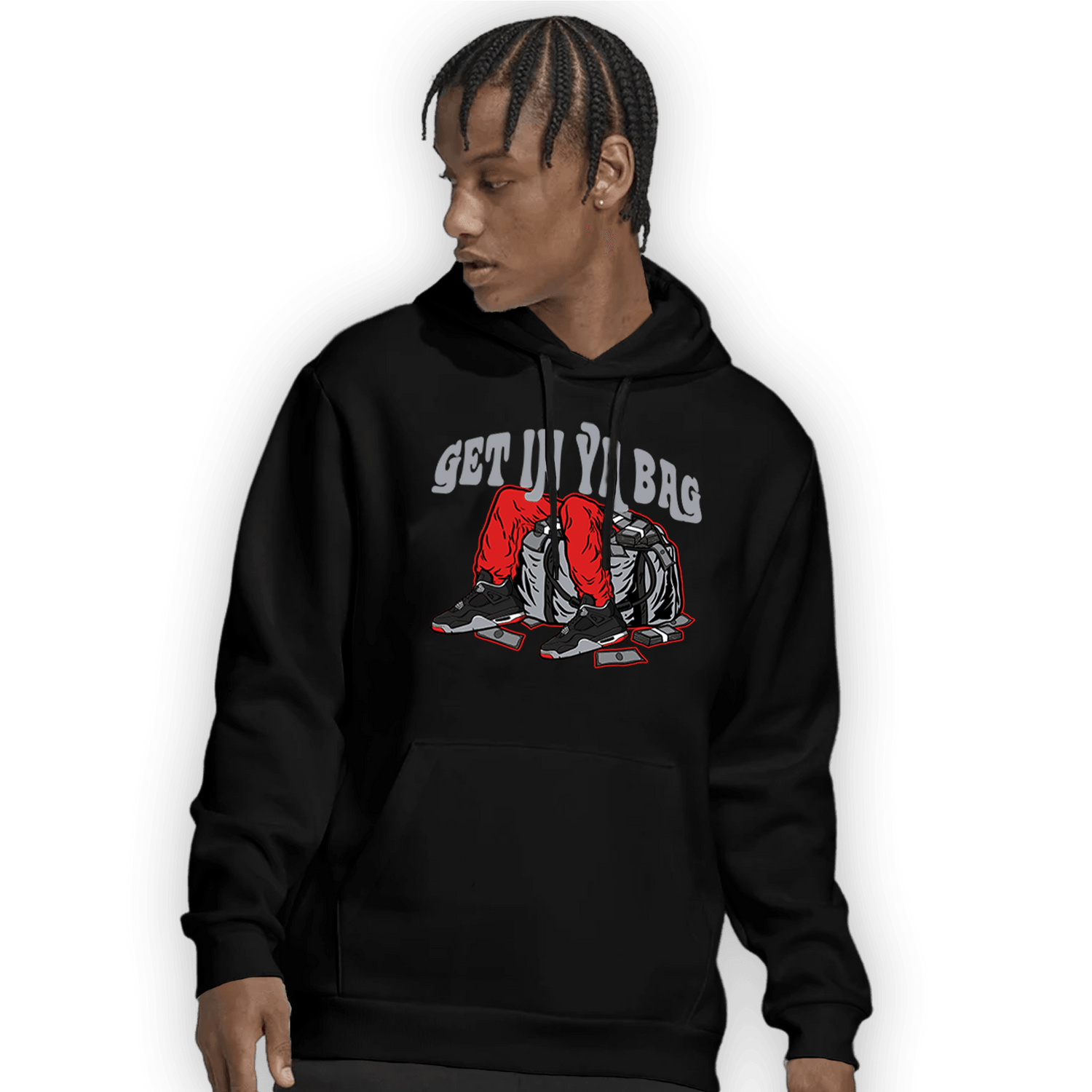 Bred Reimagined 4s Hoodie Match Get In Ya Bag - NastyJamz