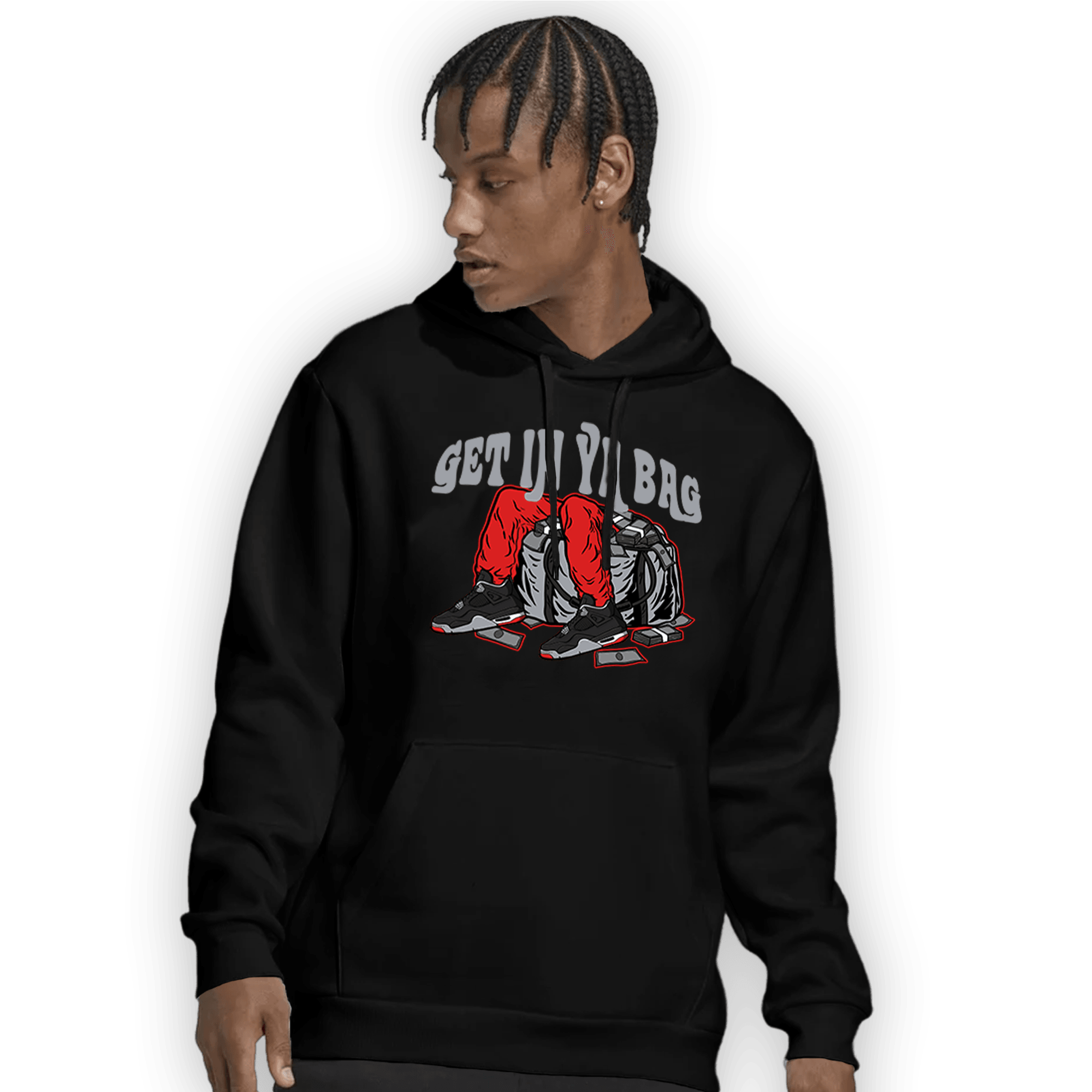 Bred Reimagined 4s Hoodie Match Get In Ya Bag - NastyJamz