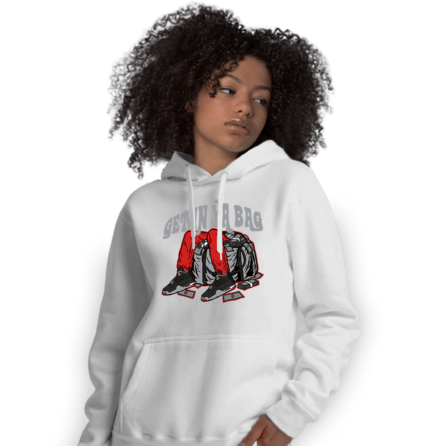 Bred Reimagined 4s Hoodie Match Get In Ya Bag - NastyJamz
