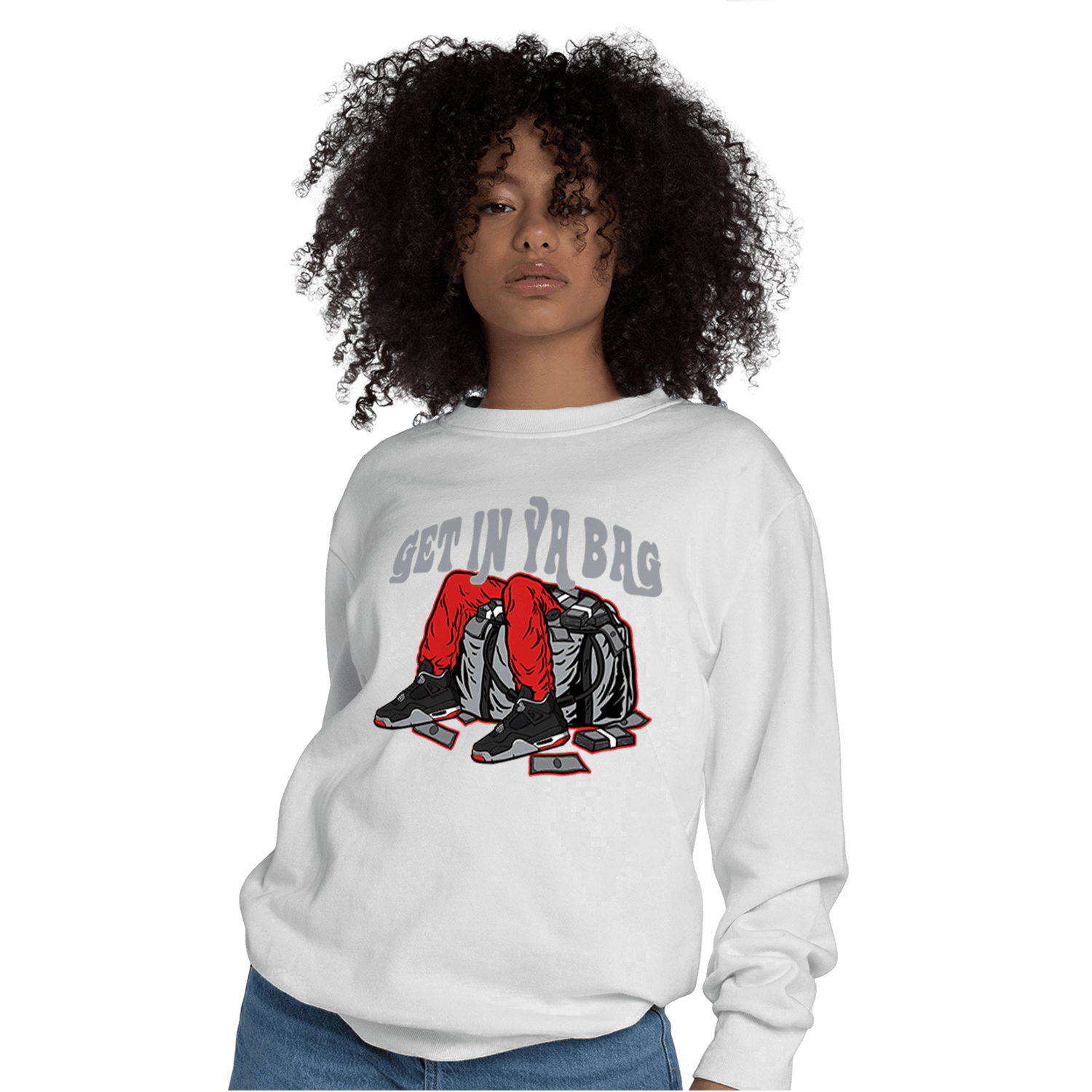 Bred Reimagined 4s Sweatshirt Match Get In Ya Bag - NastyJamz