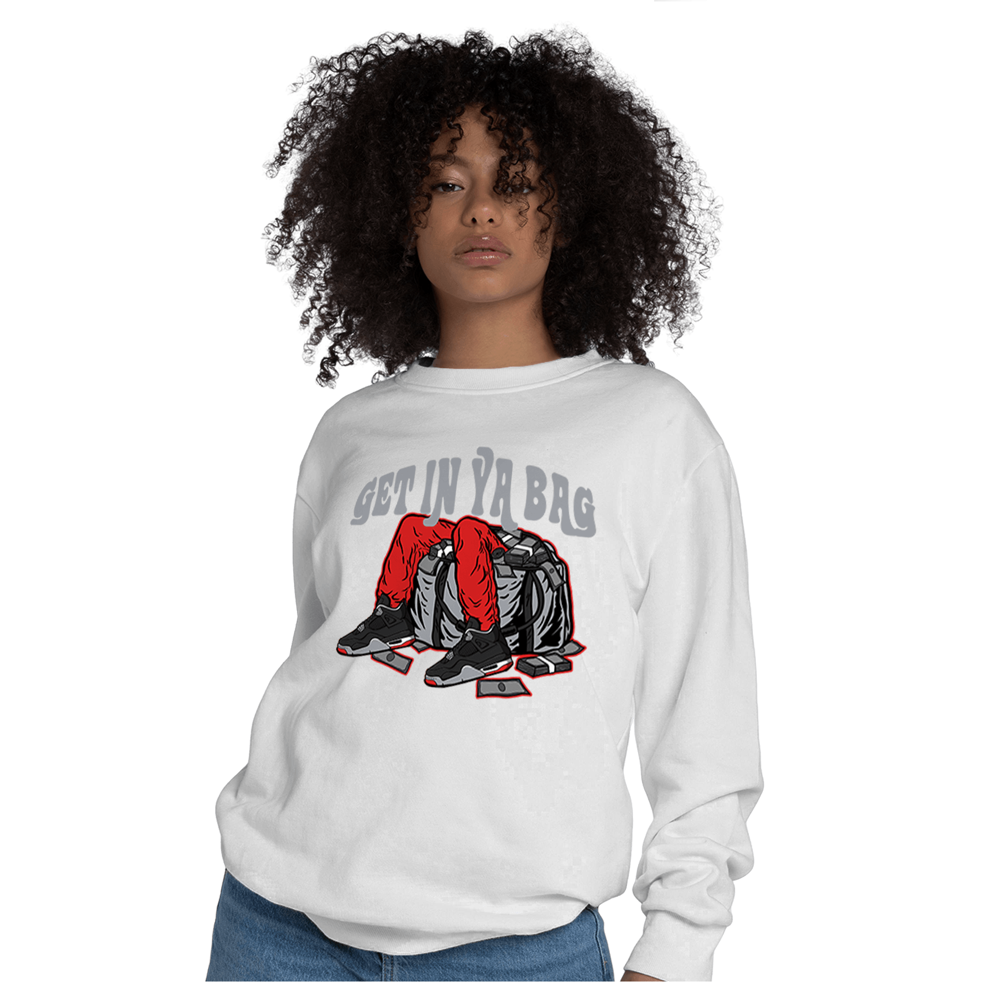 Bred Reimagined 4s Sweatshirt Match Get In Ya Bag - NastyJamz