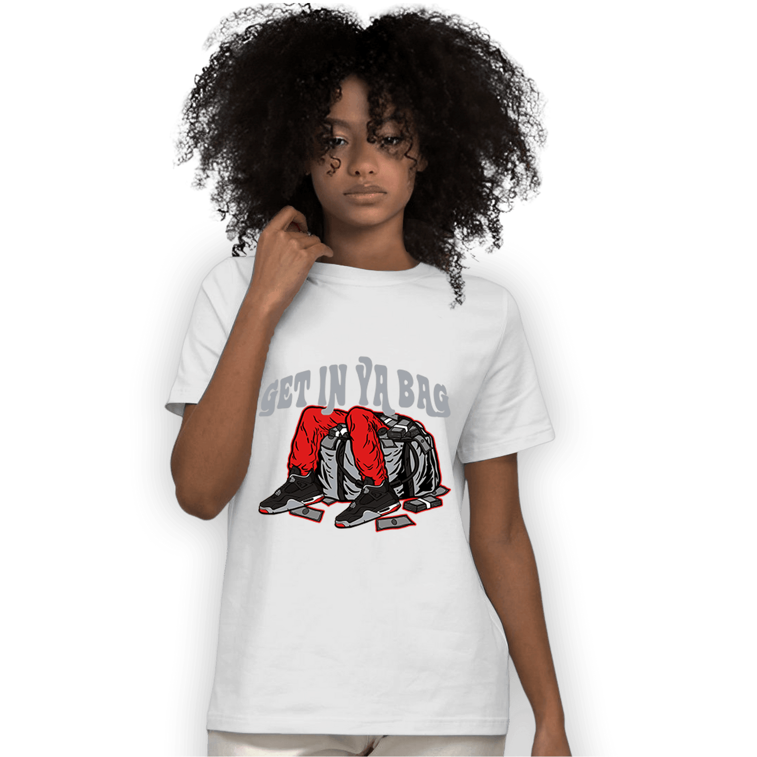 Bred Reimagined 4s T Shirt Match Get In Ya Bag - NastyJamz