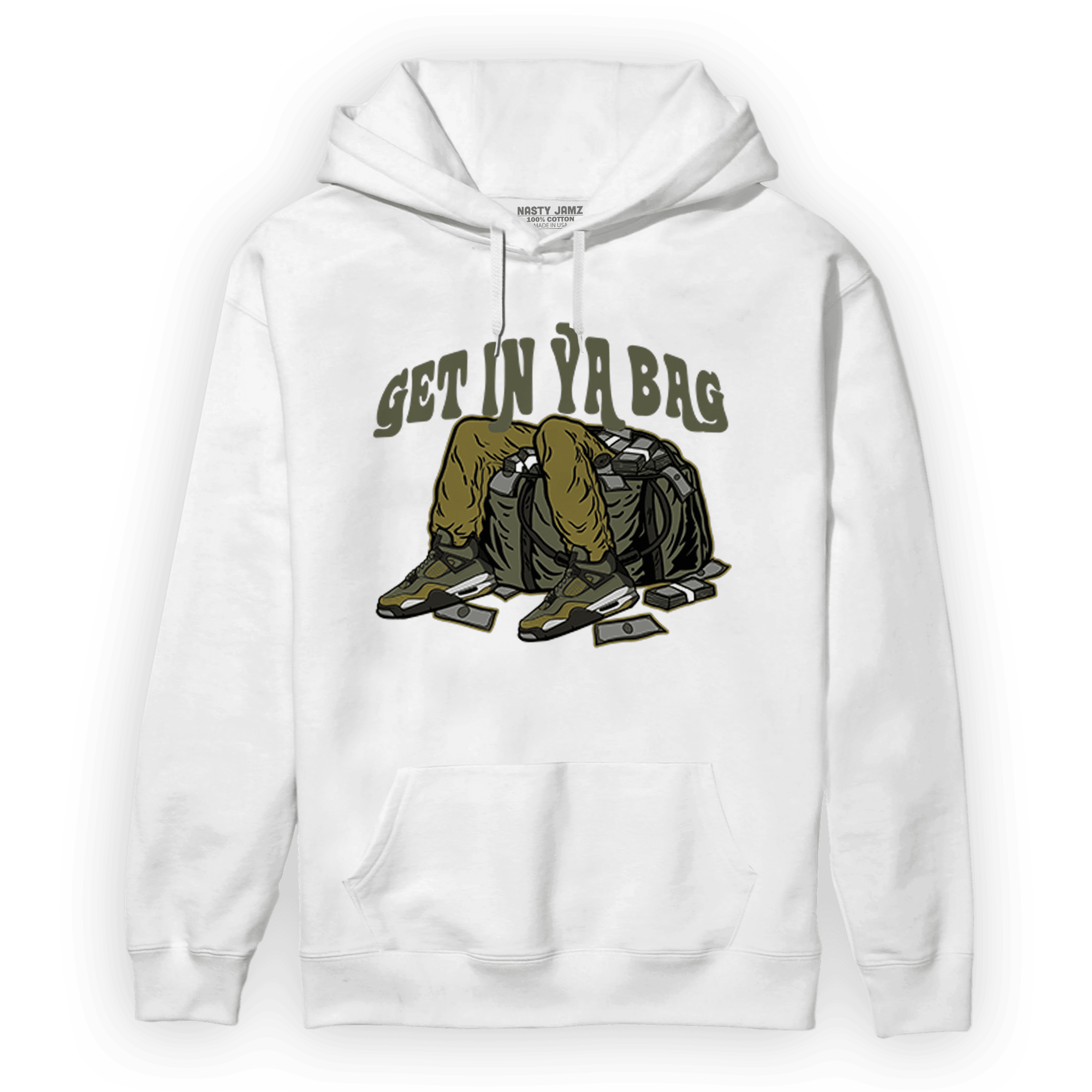 Craft Medium Olive 4s Hoodie Match Get In Ya Bag - NastyJamz