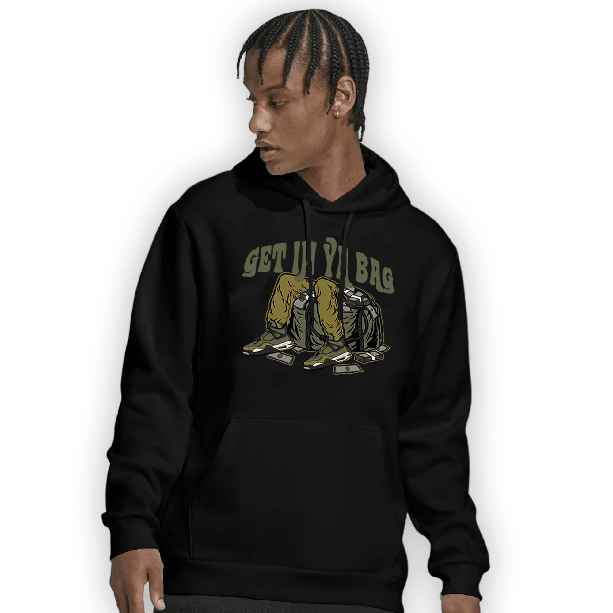 Craft Medium Olive 4s Hoodie Match Get In Ya Bag - NastyJamz