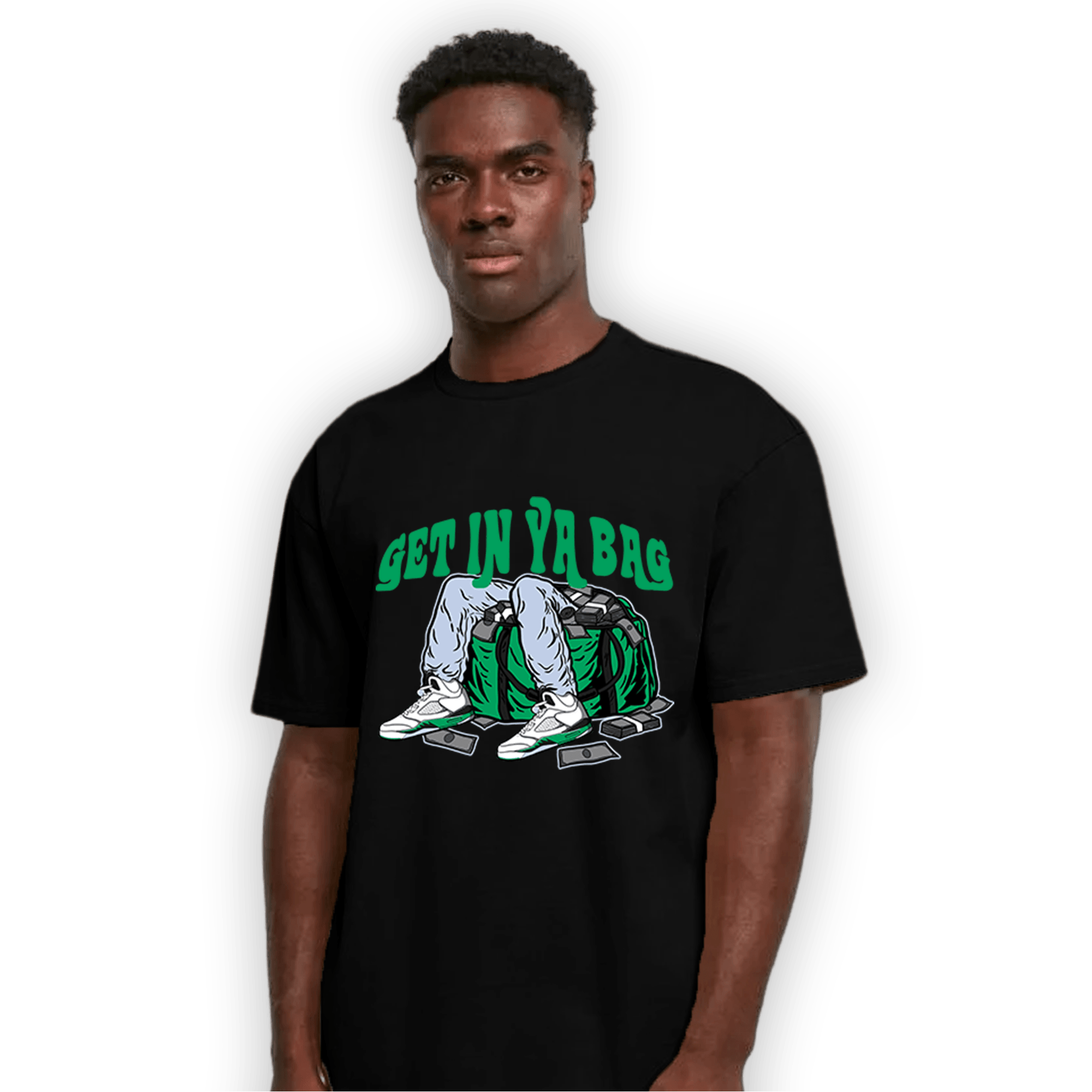Lucky Green 5s T Shirt Match Get In Ya Bag - NastyJamz