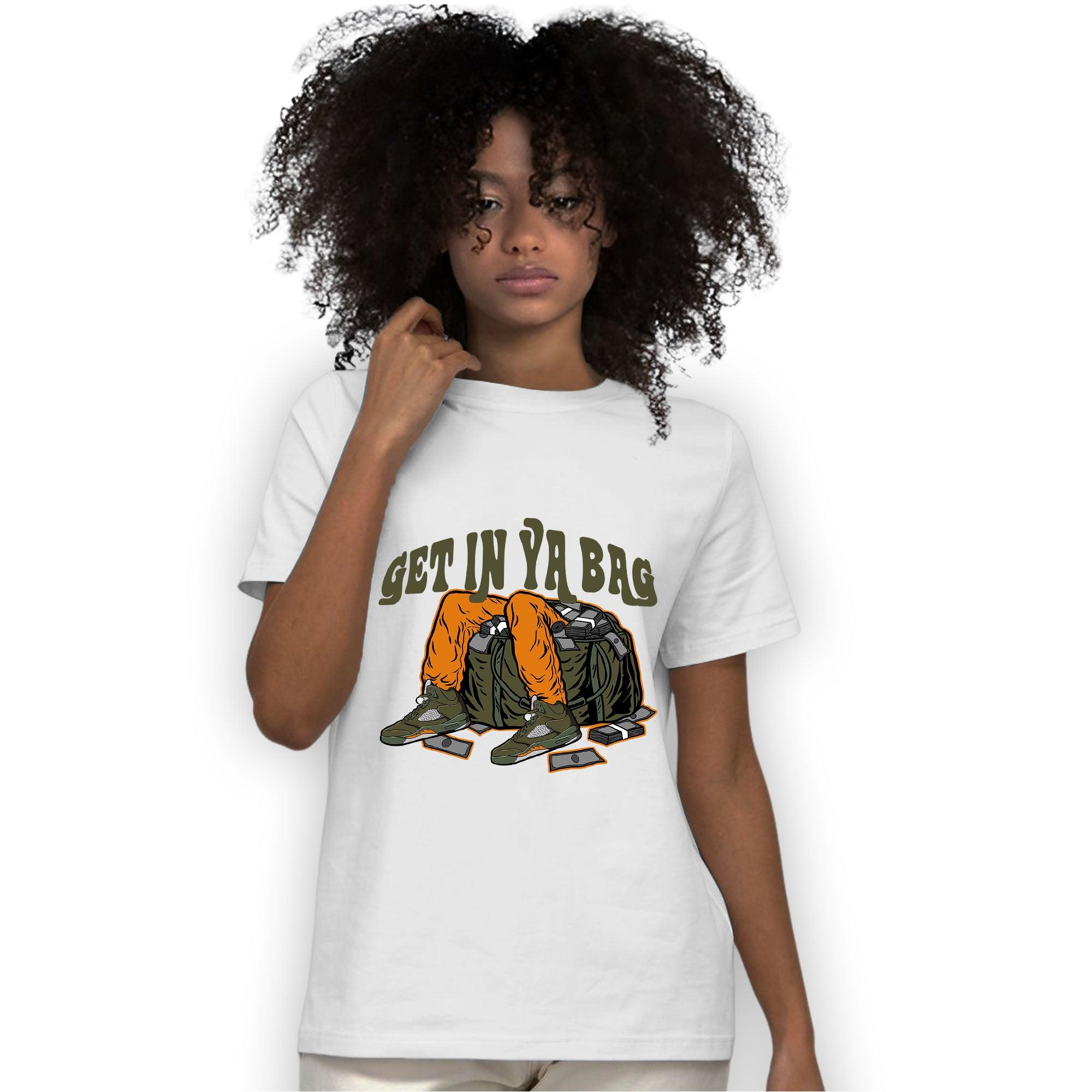 Olive 5s T Shirt Match Get In Ya Bag - NastyJamz